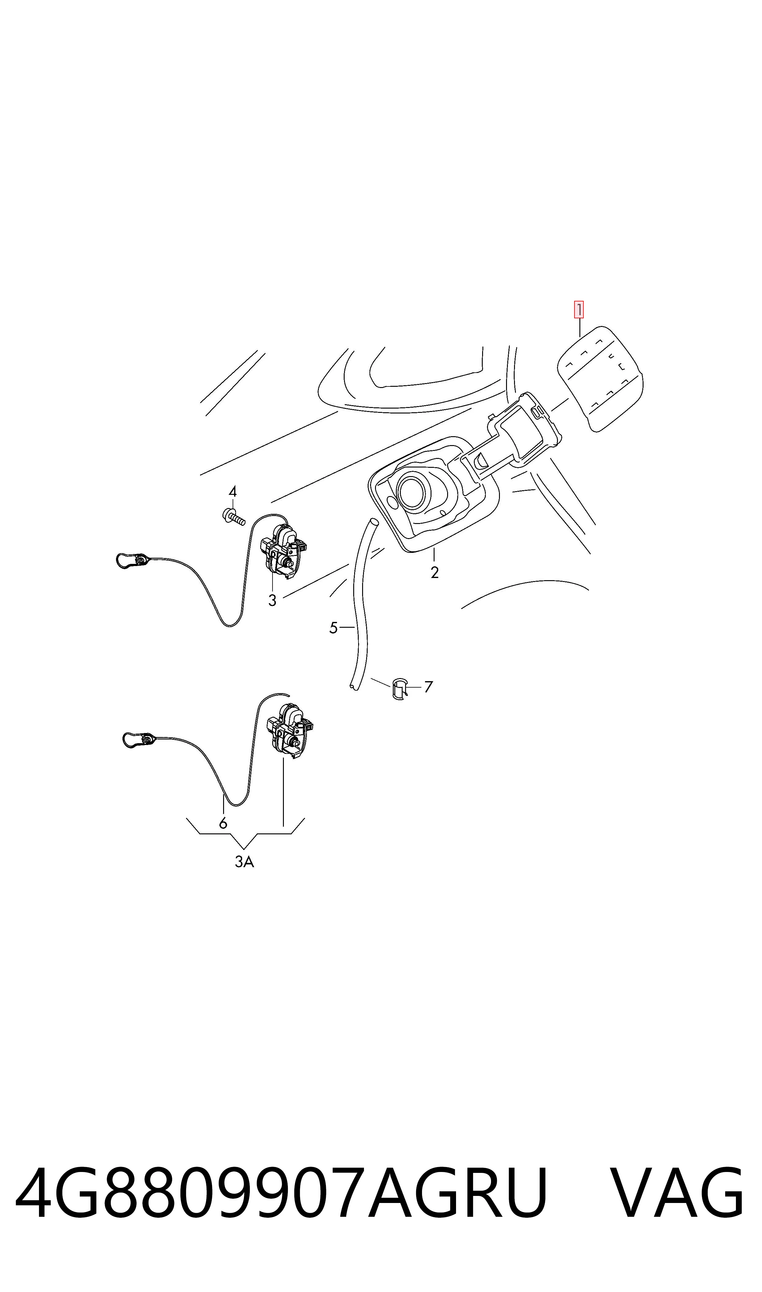 Alcapão do tanque de combustível Audi A7  4GA, 4GF ao melhor preço