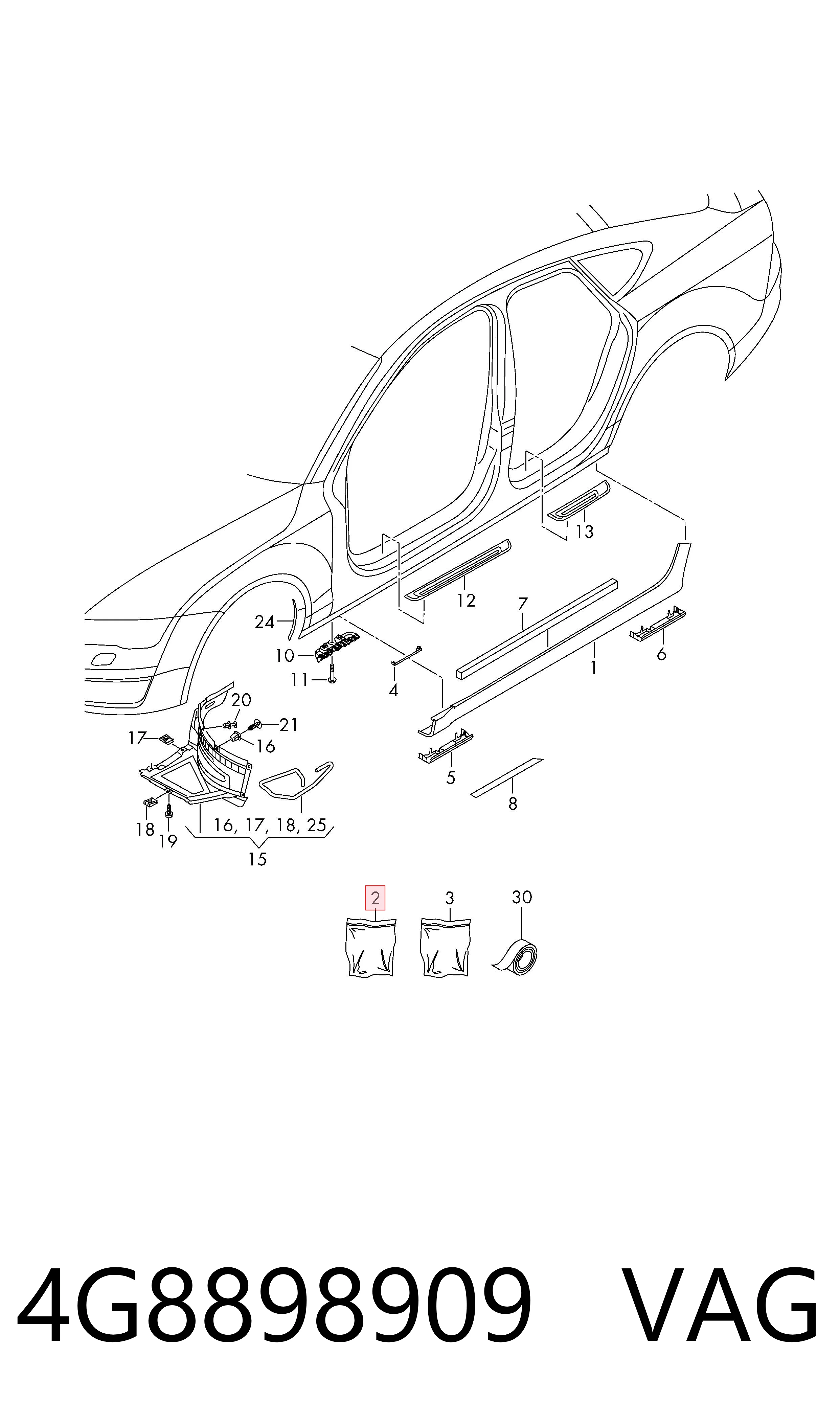 4G8898909 VAG