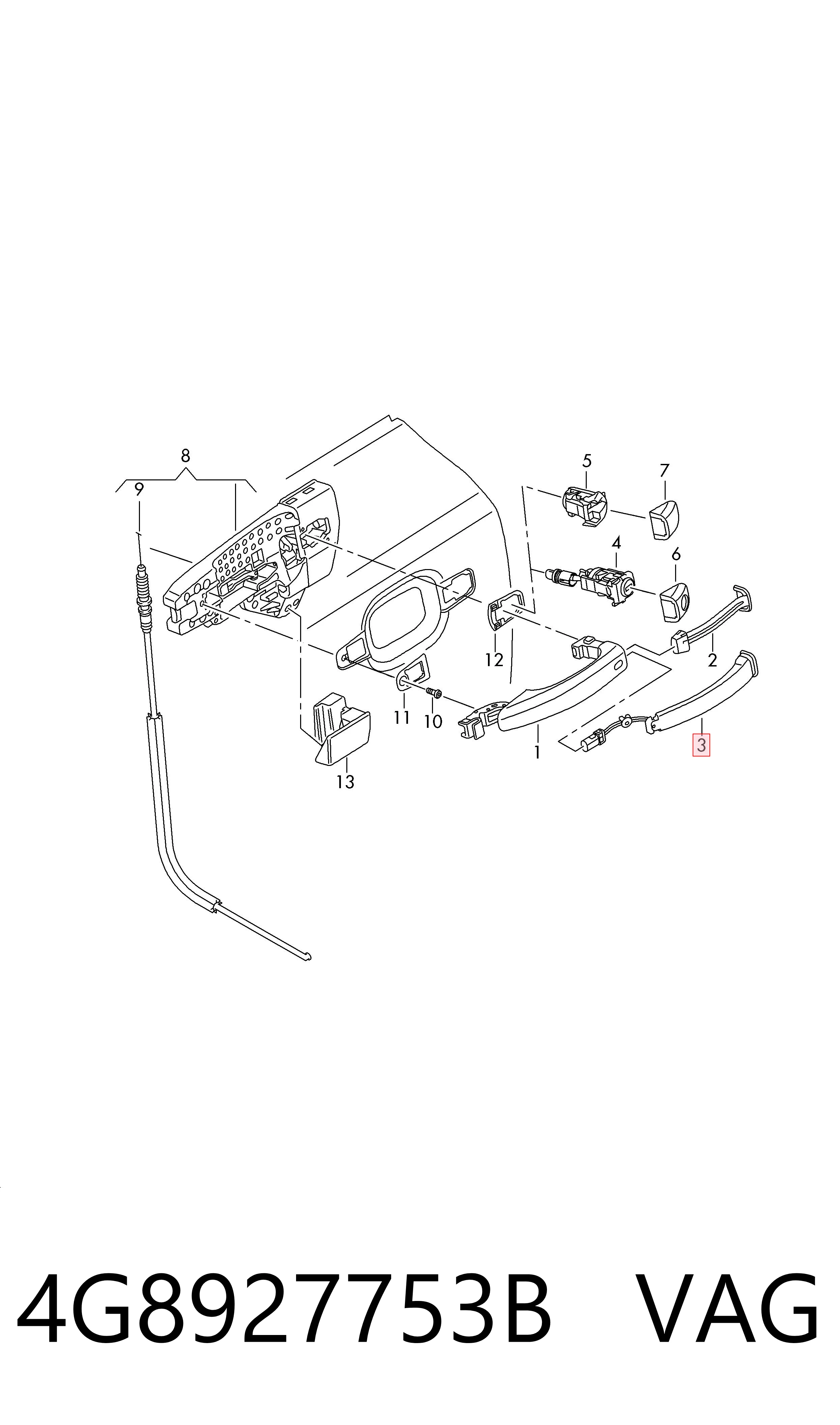 Sensor de fechamento de portas (interruptor de fim de carreira) VAG 4G8927753B preço, a partir de 36,66 USD