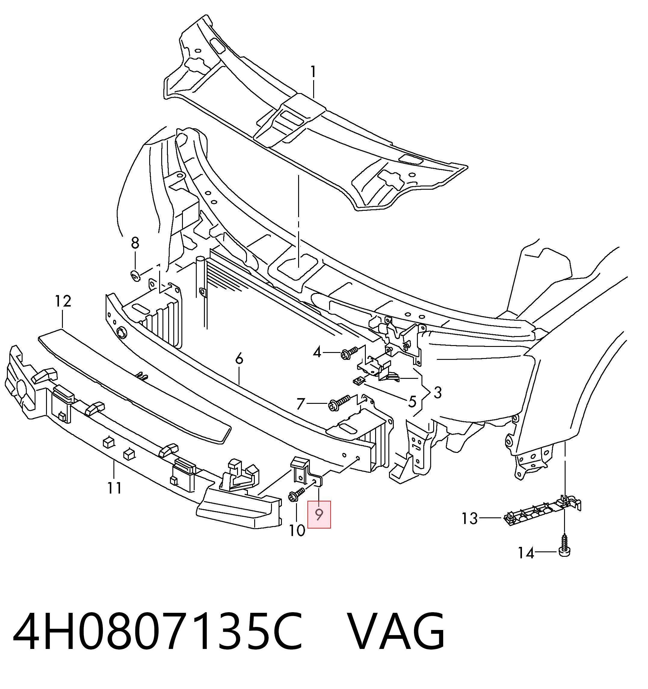 Compre 4H0807135C VAG 