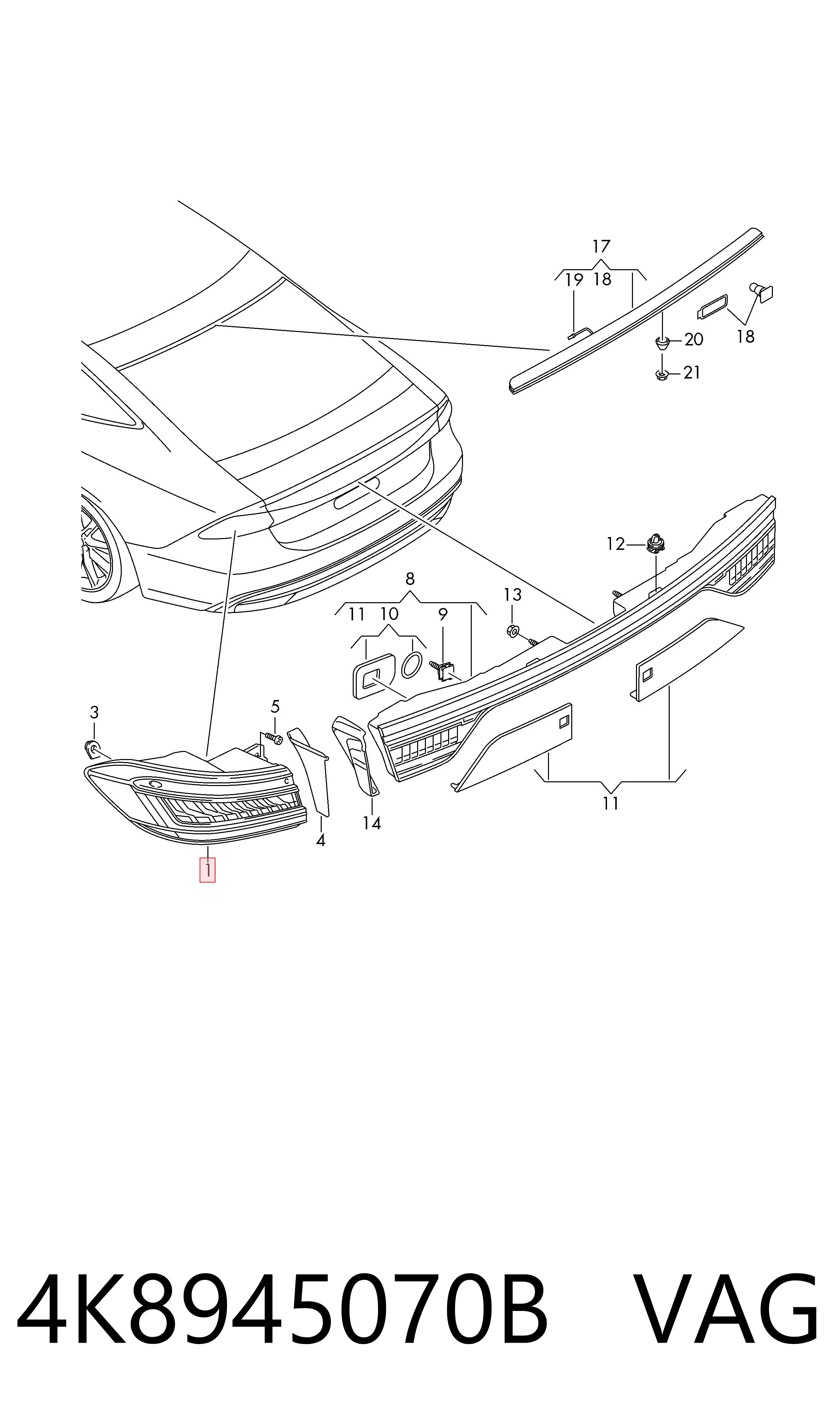 4K8945070B VAG 