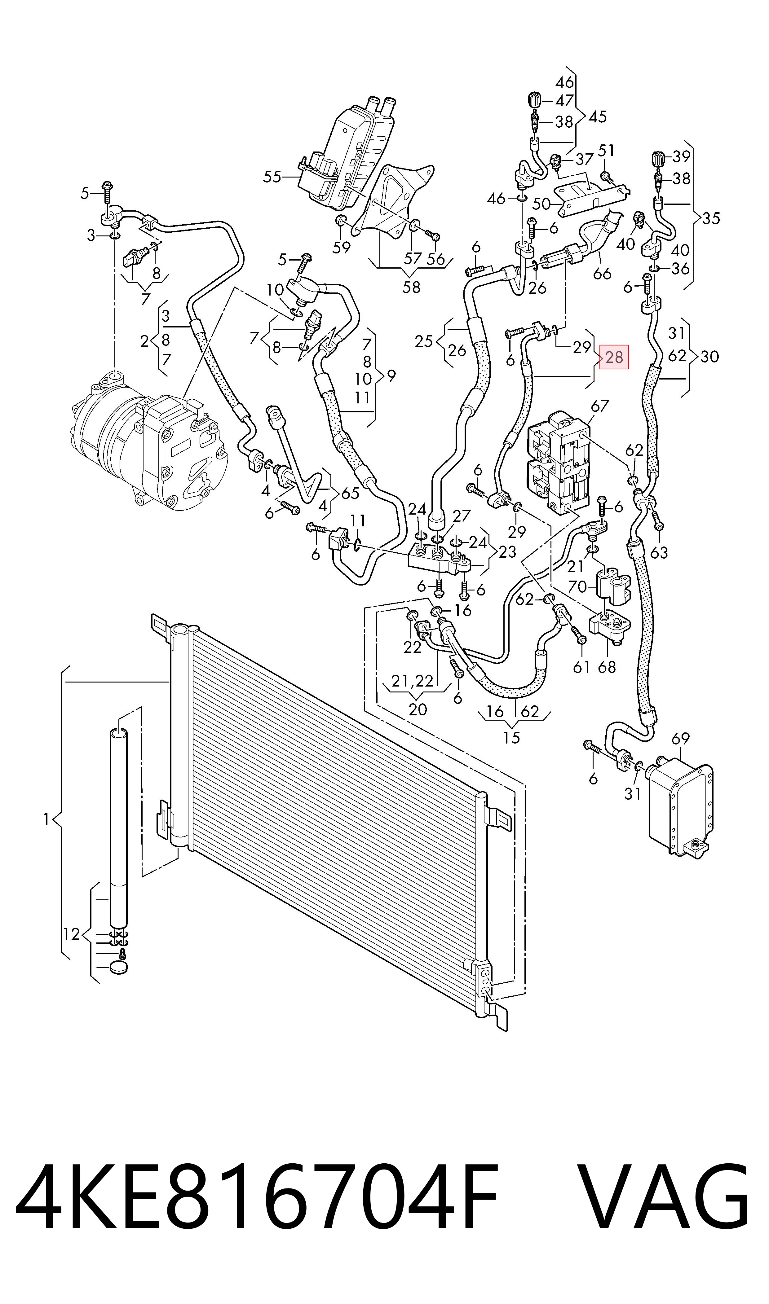  VAG 4KE816704F preço, a partir de 57,93 USD