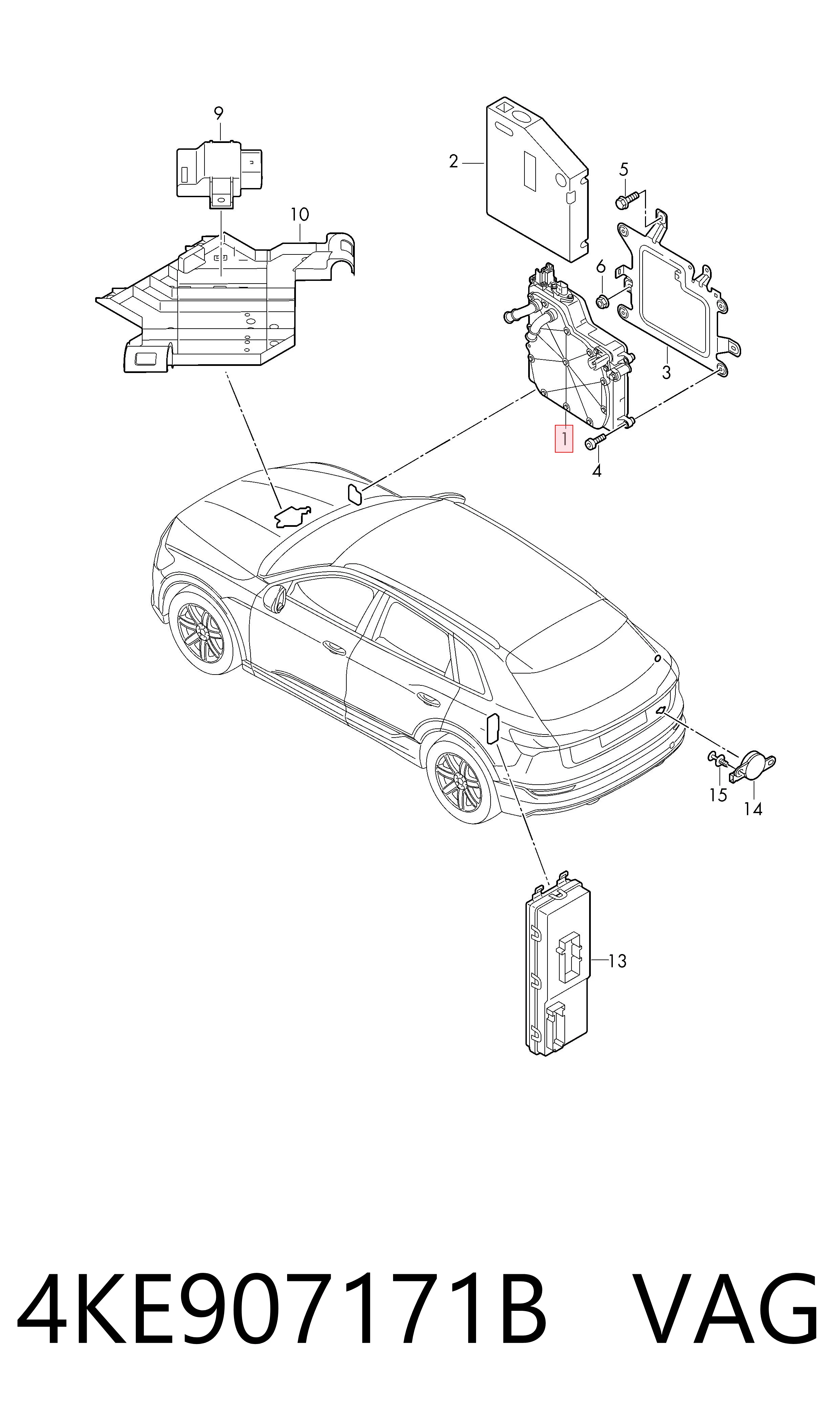 4KE907171B VAG Convertidor da corrente contínua