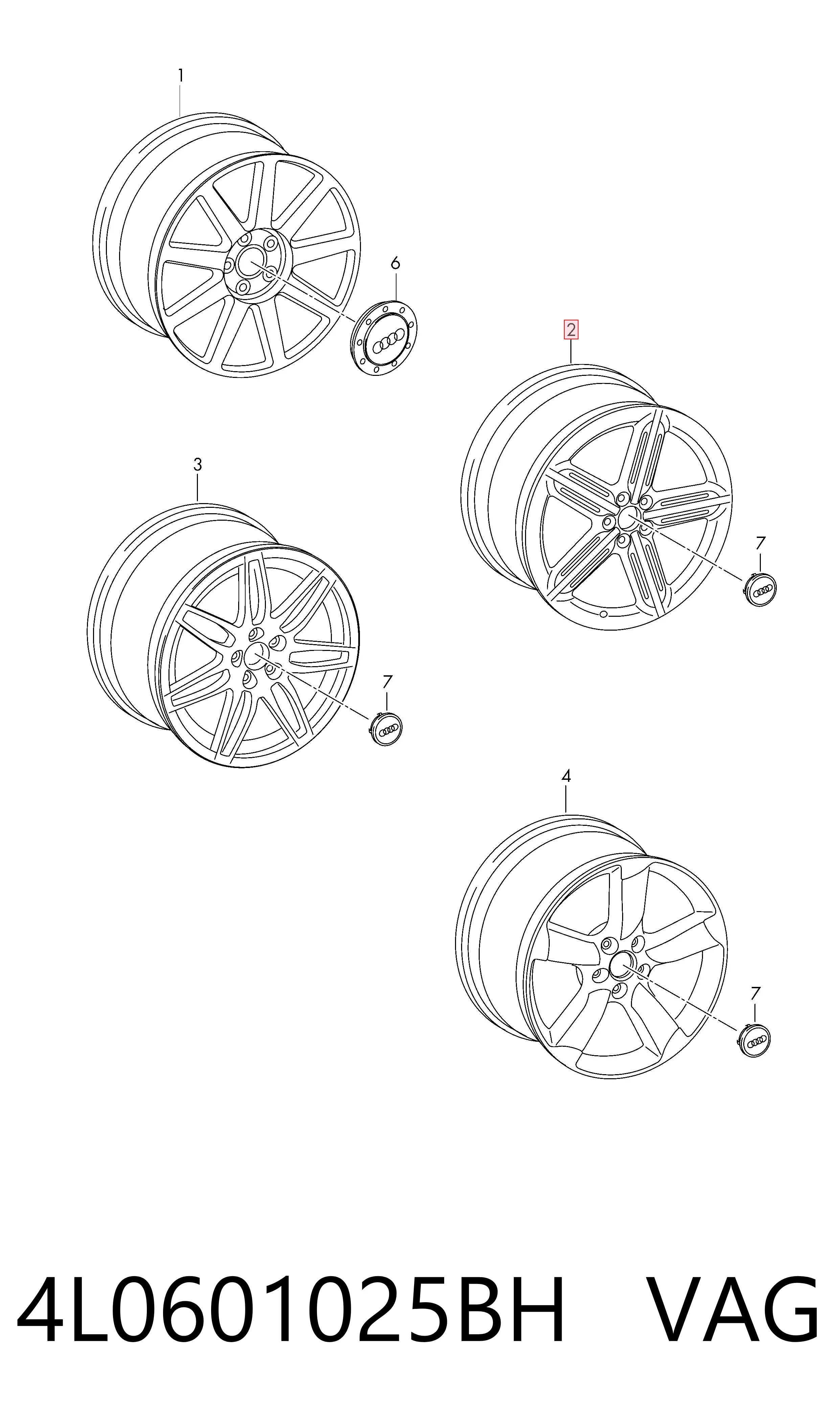 4L0601025BH VAG