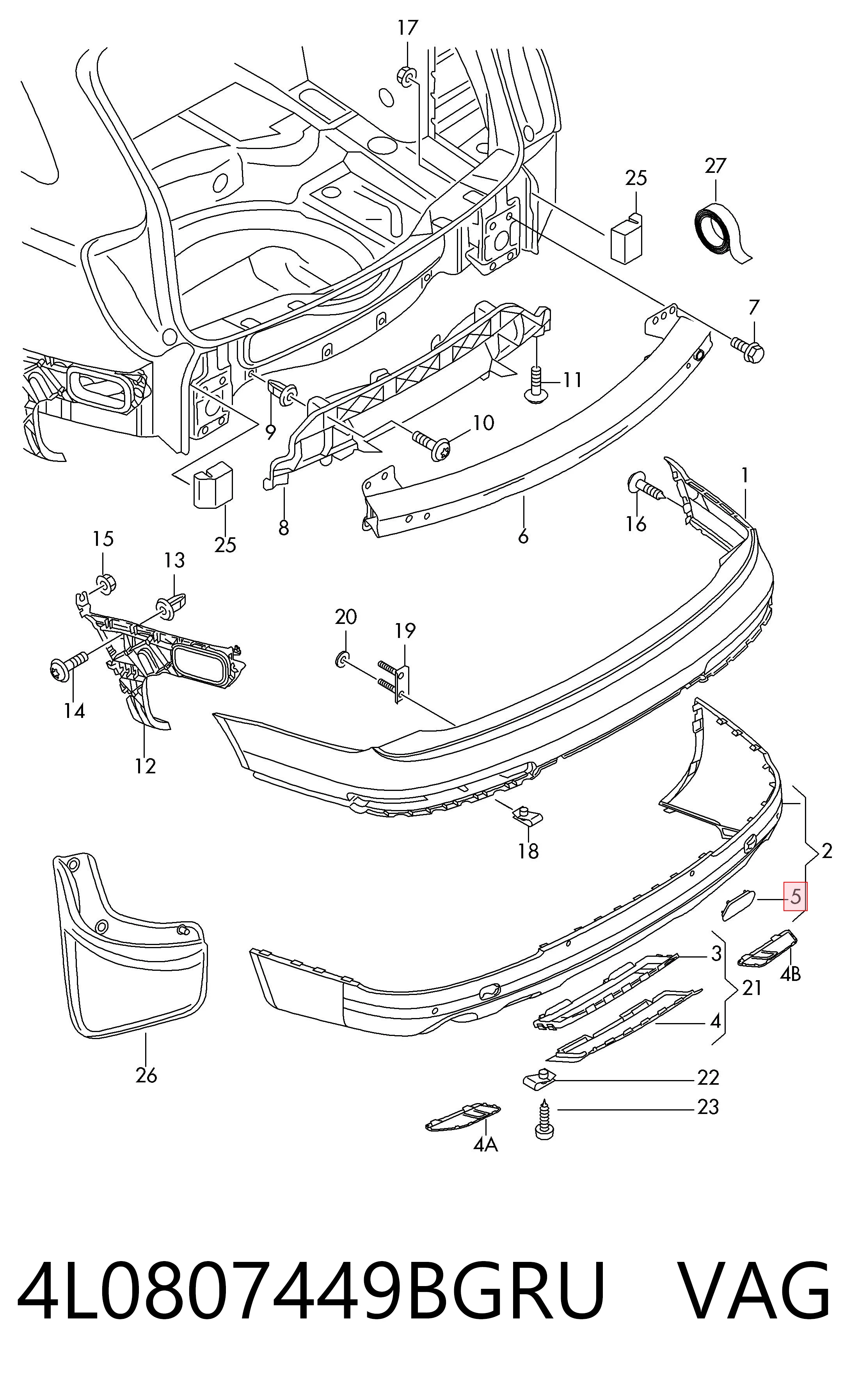 4L0807449BGRU VAG