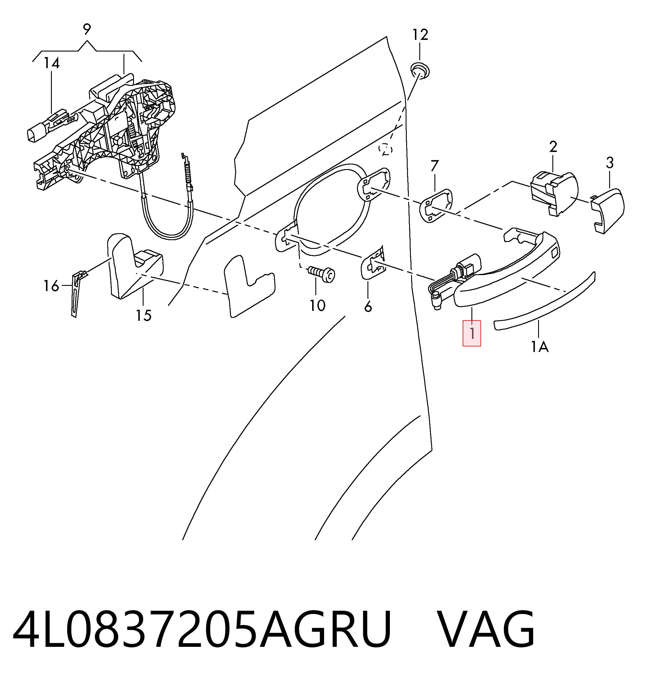 4L0837205AGRU VAG