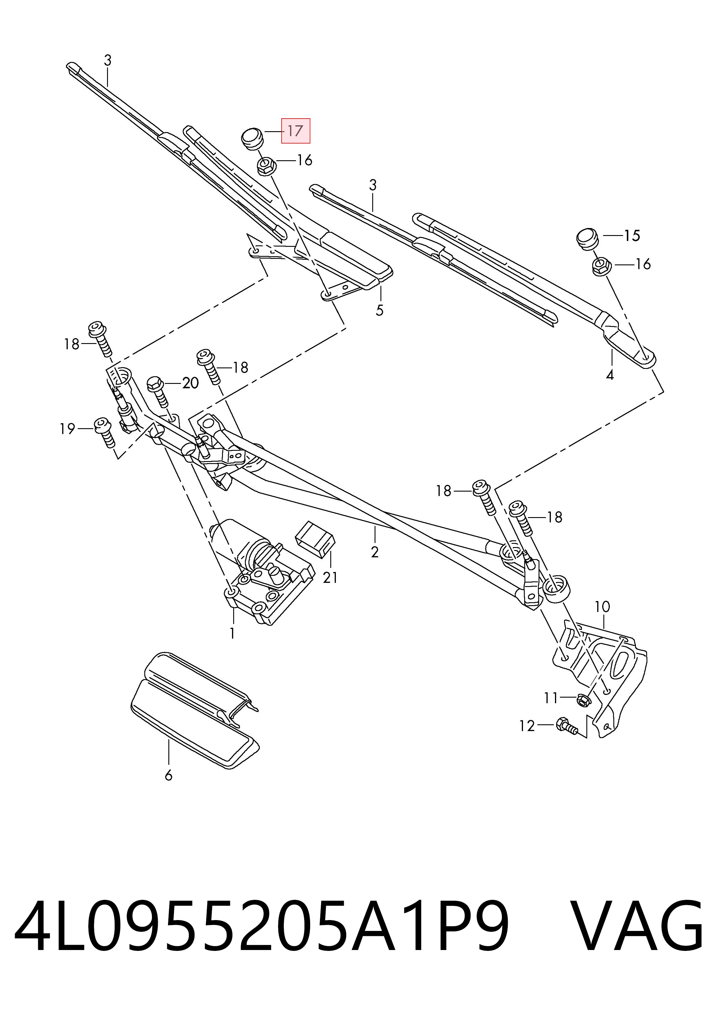 4L0955205A1P9 VAG