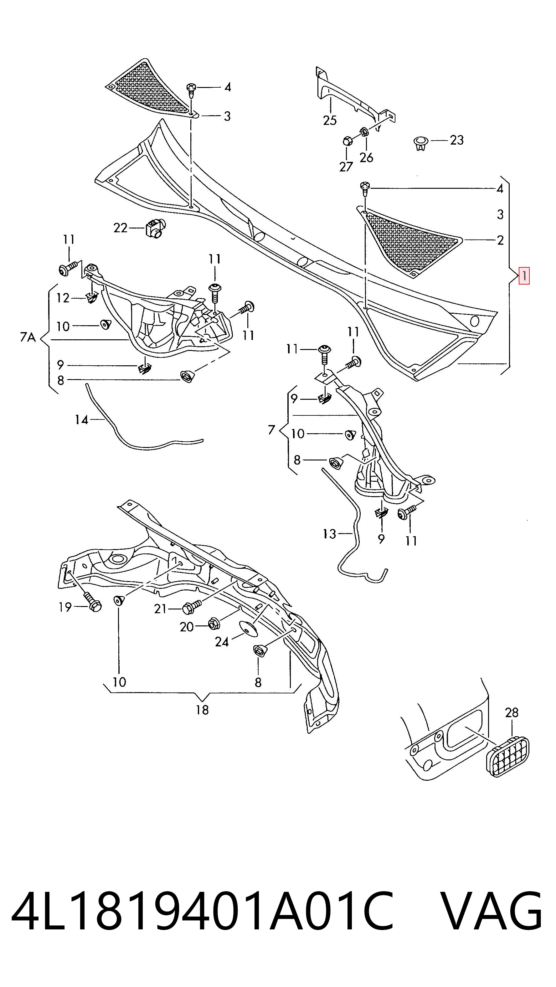 4L1819401A01C VAG