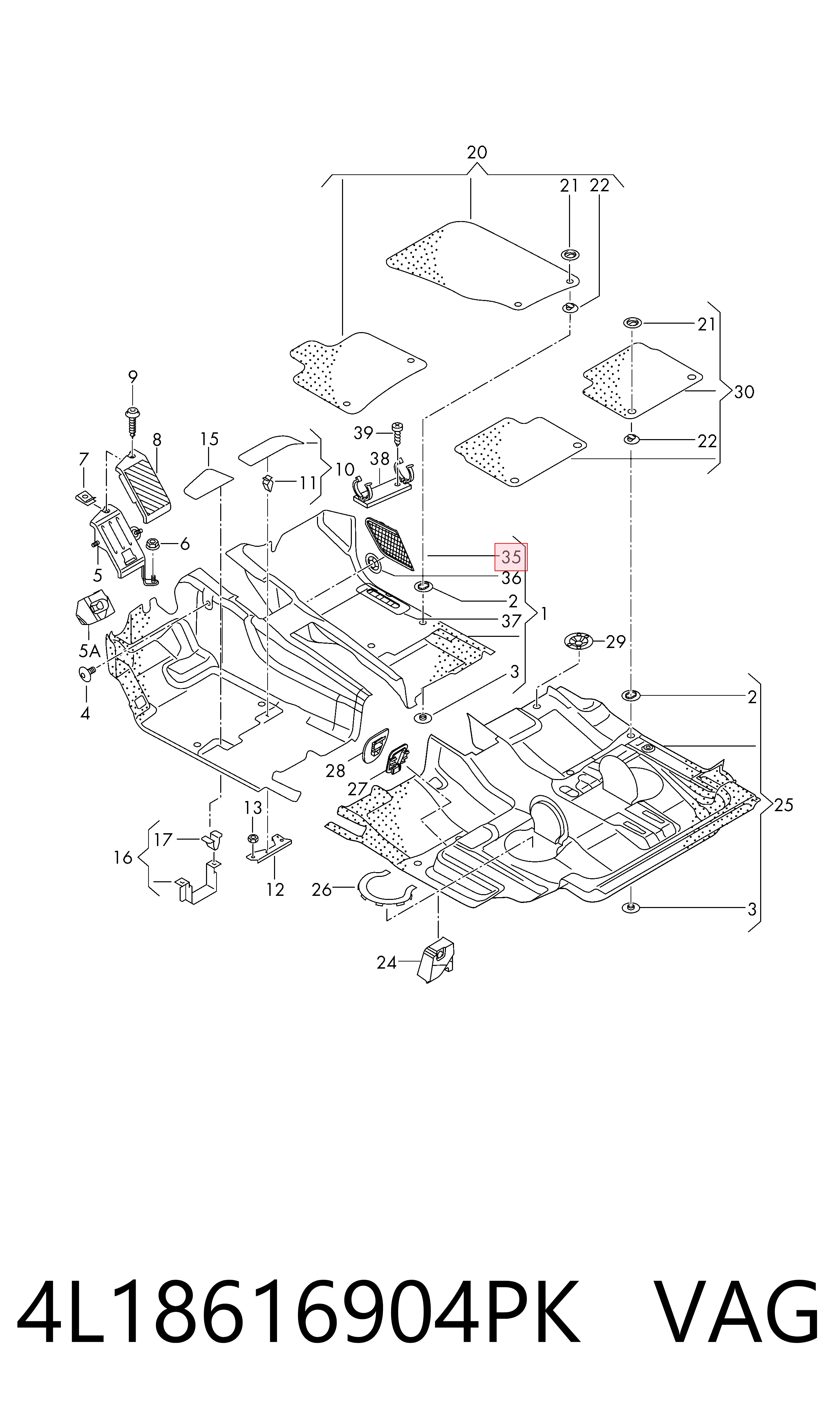 4L18616904PK VAG