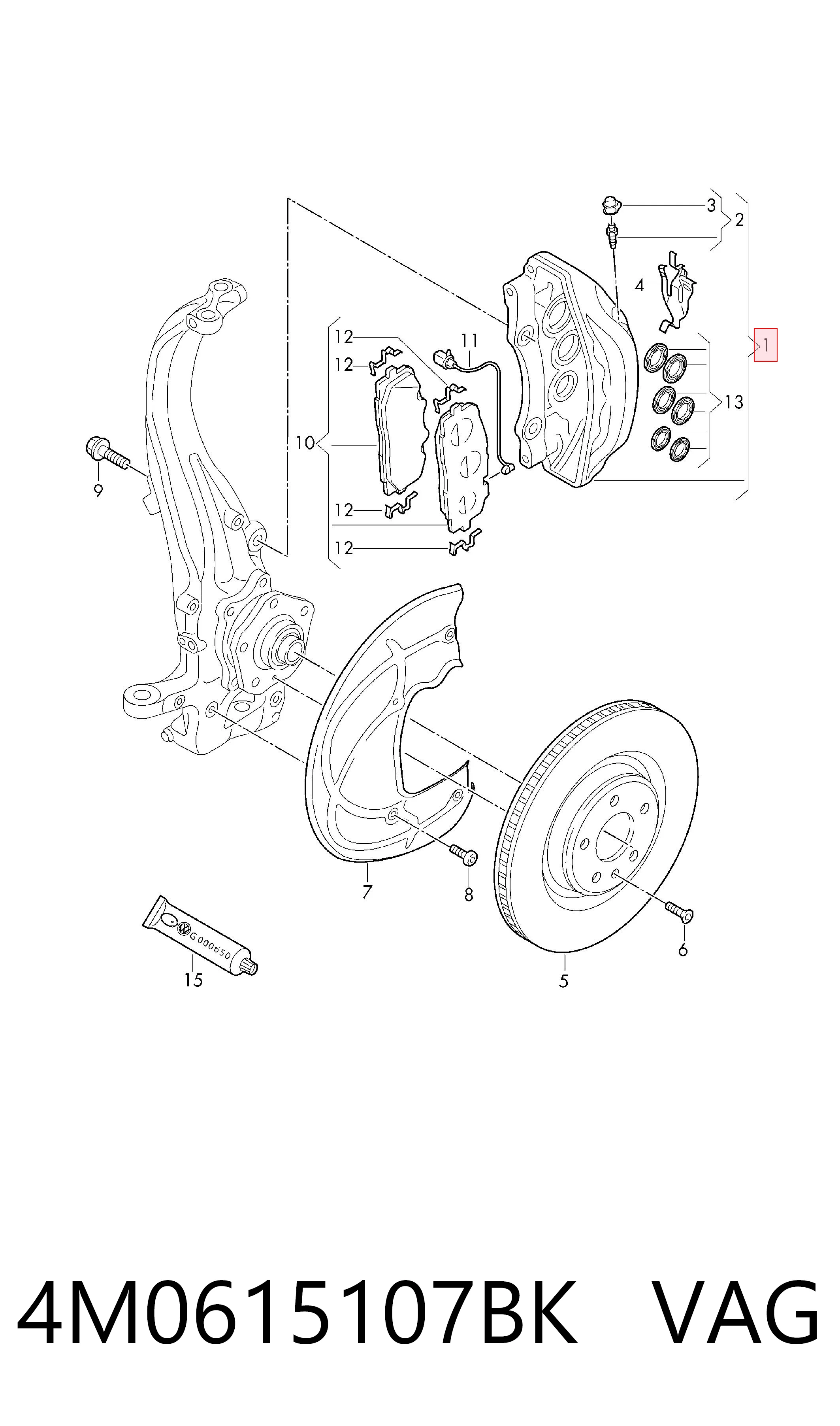 4M0615107BK VAG