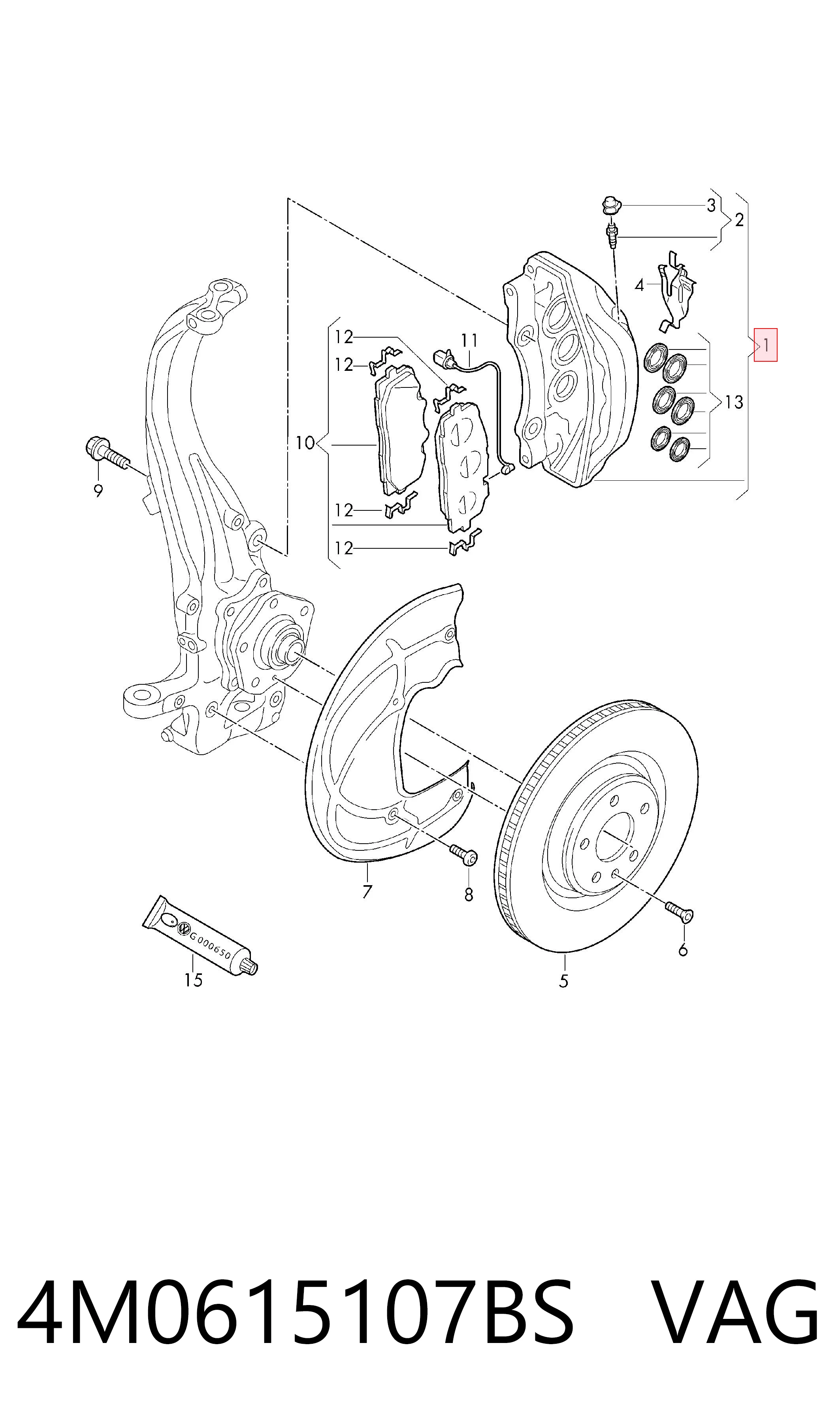 4M0615107BS VAG