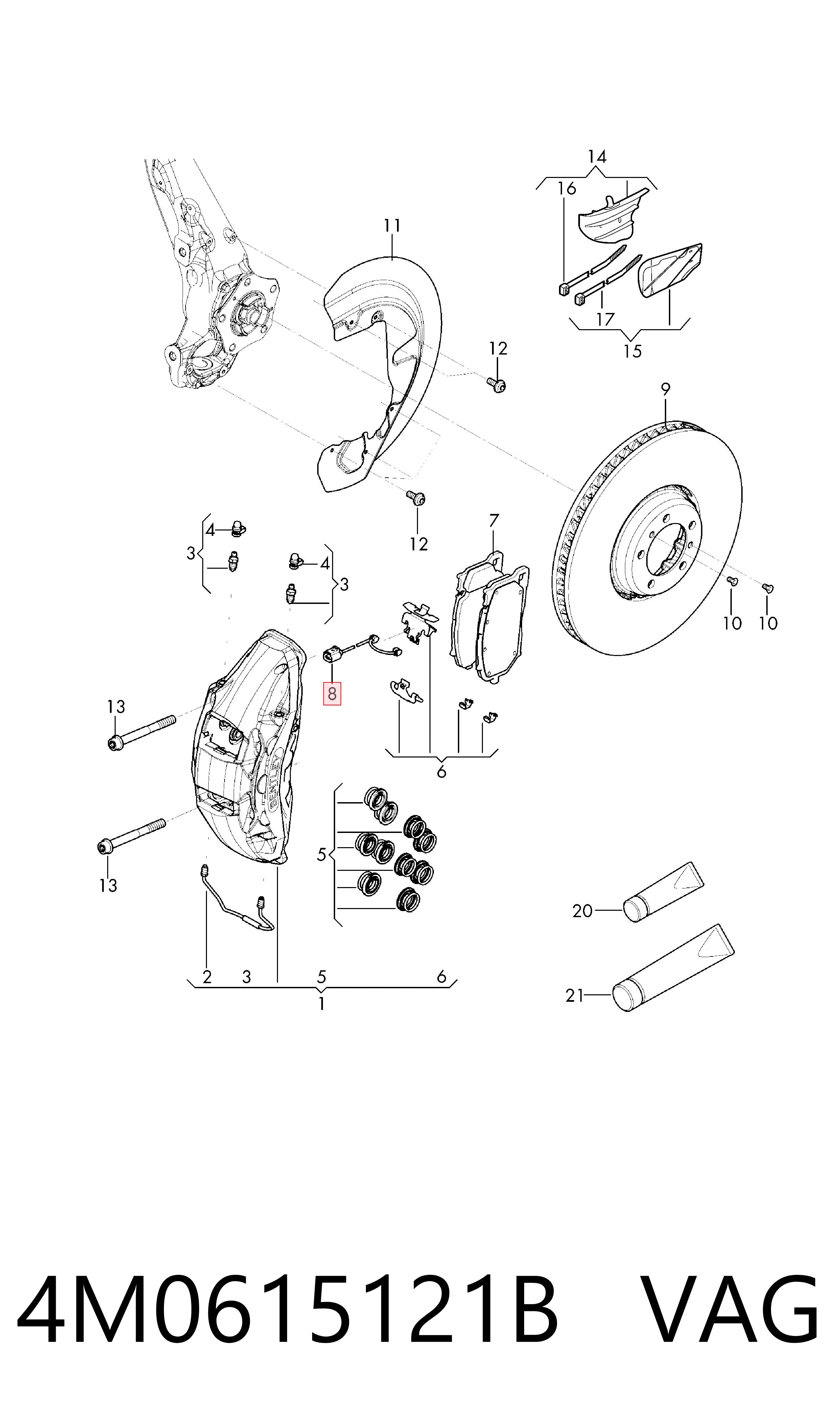 4M0615121B VAG