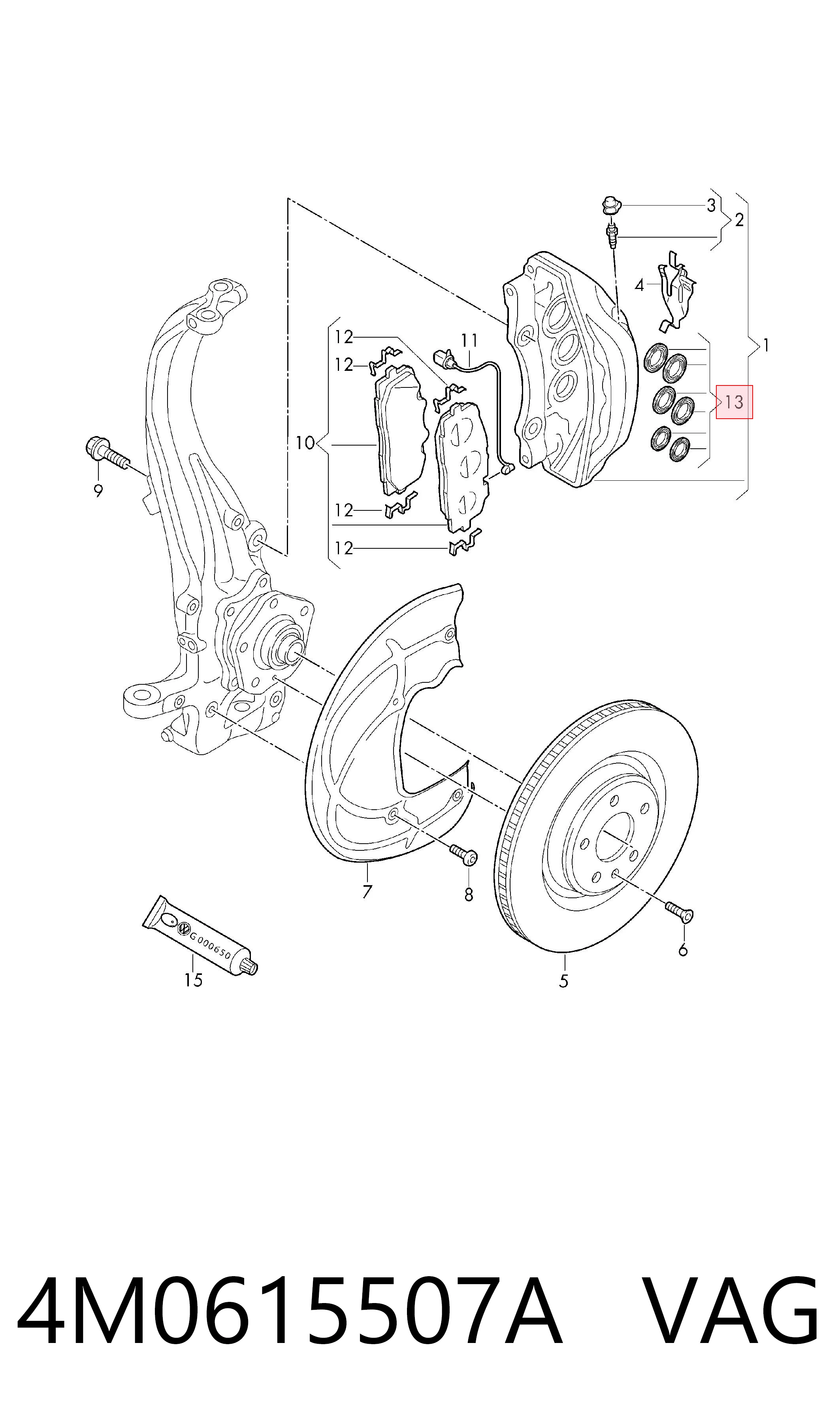  VAG 4M0615507A preço, a partir de 126,14 USD