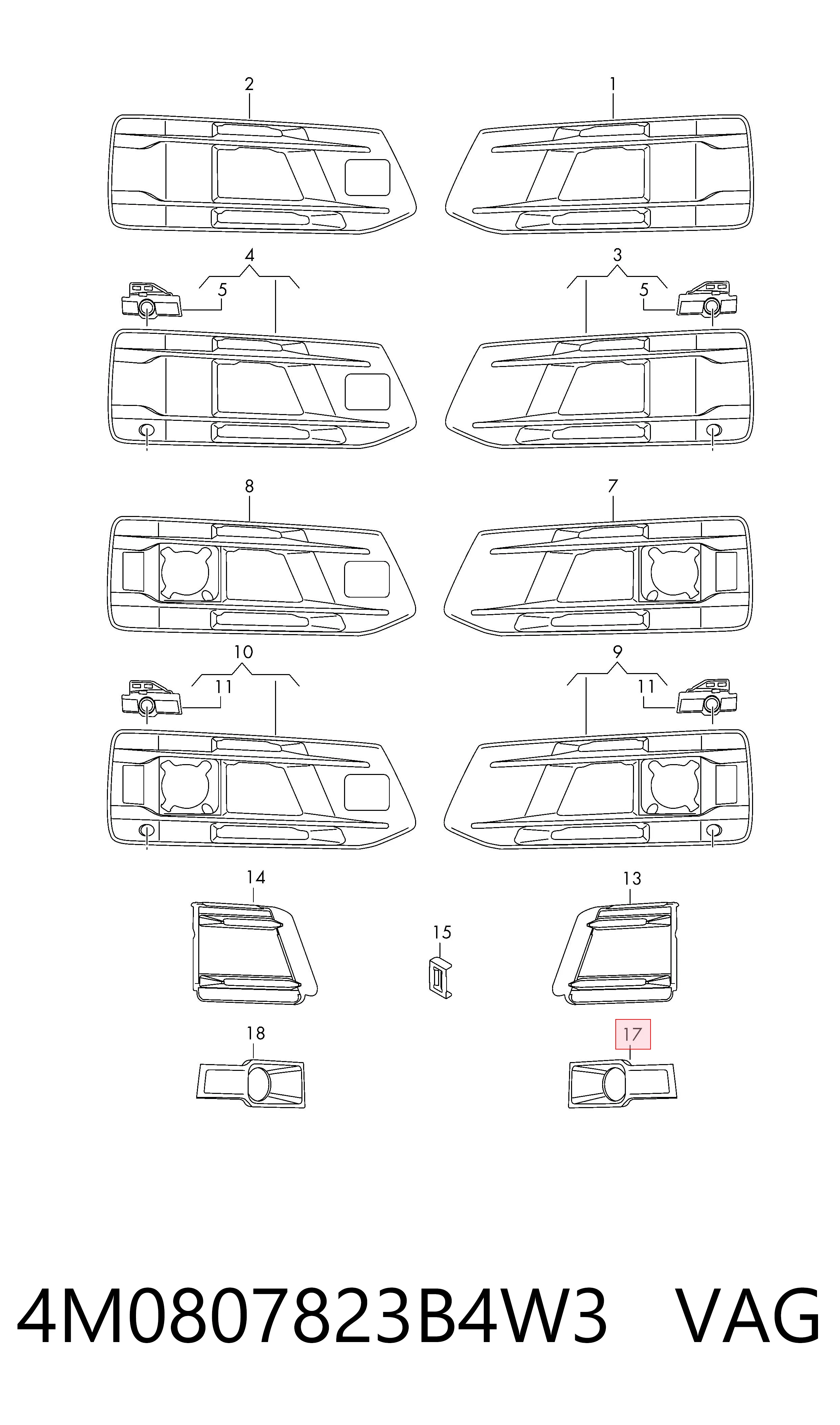 4M0807823B4W3 VAG 