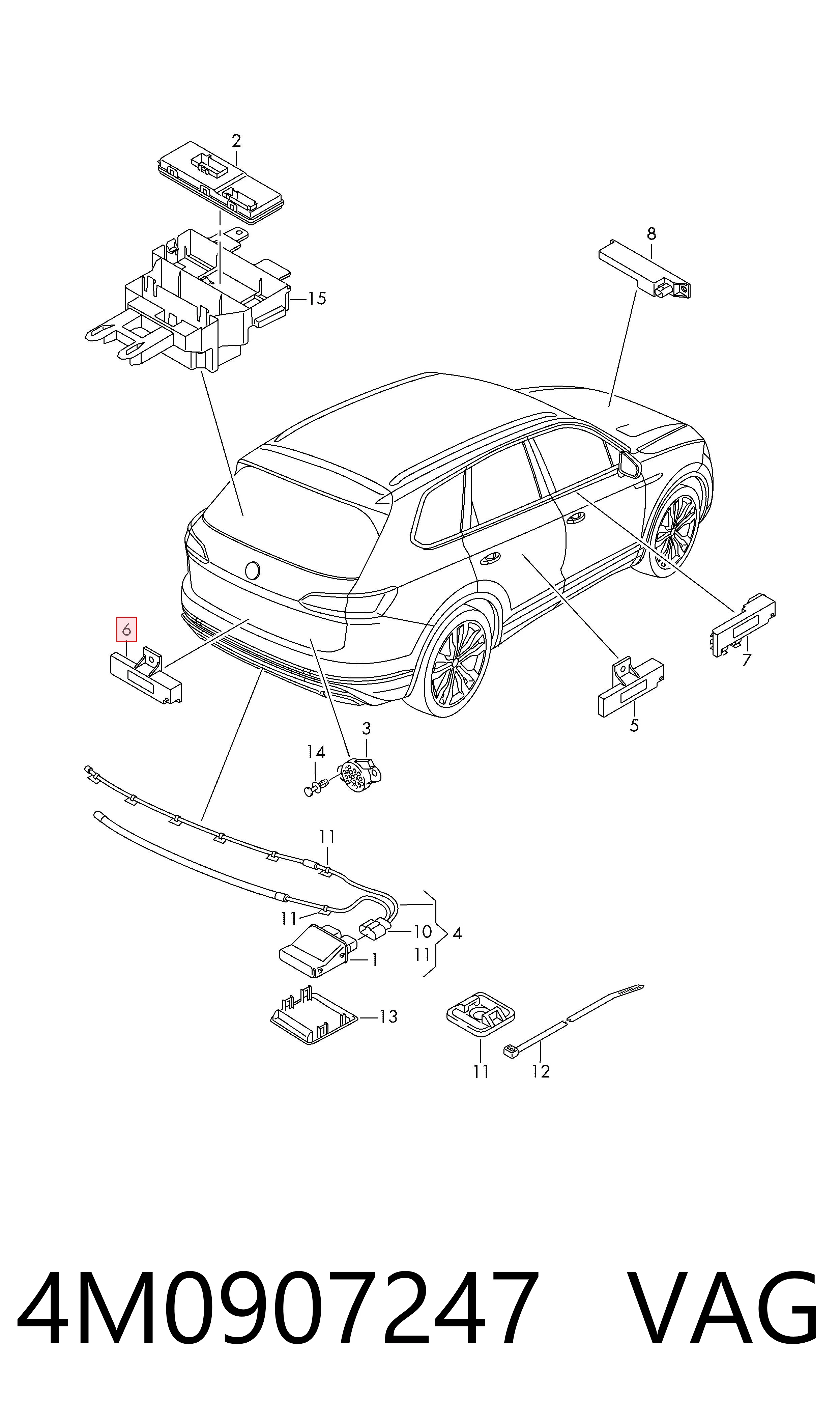 4M0907247 Bentley Antena KESSY