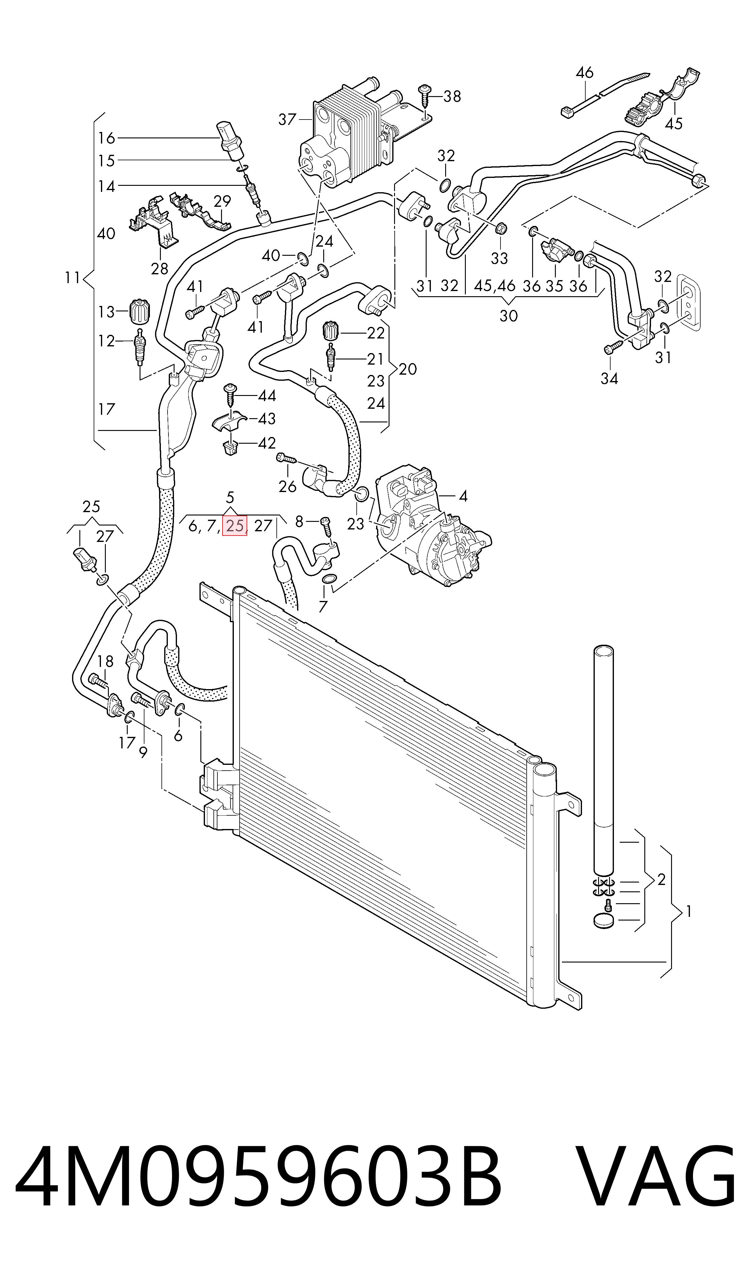 51959026 AND Sensor de pressão absoluta de aparelho de ar condicionado