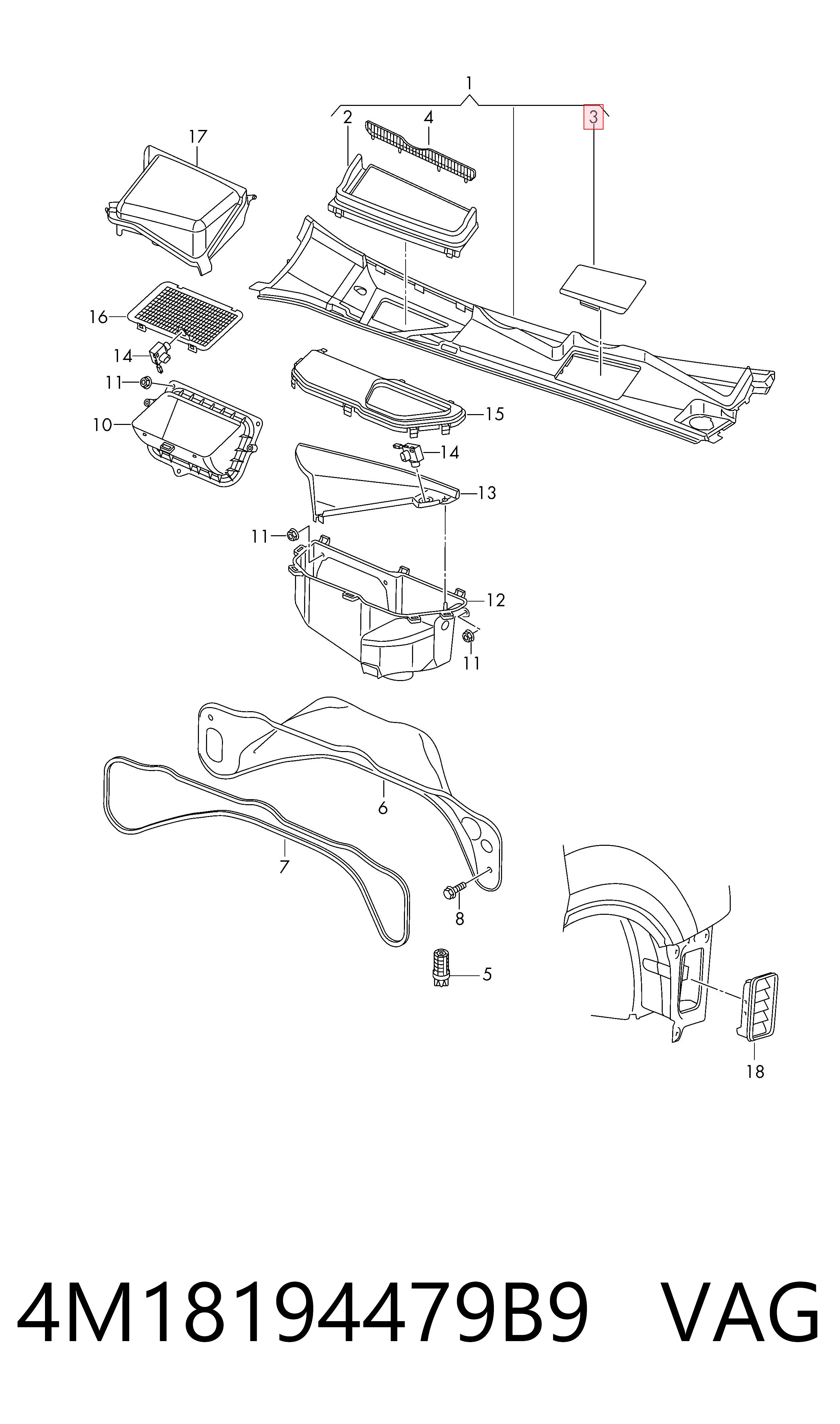 4M18194479B9 VAG