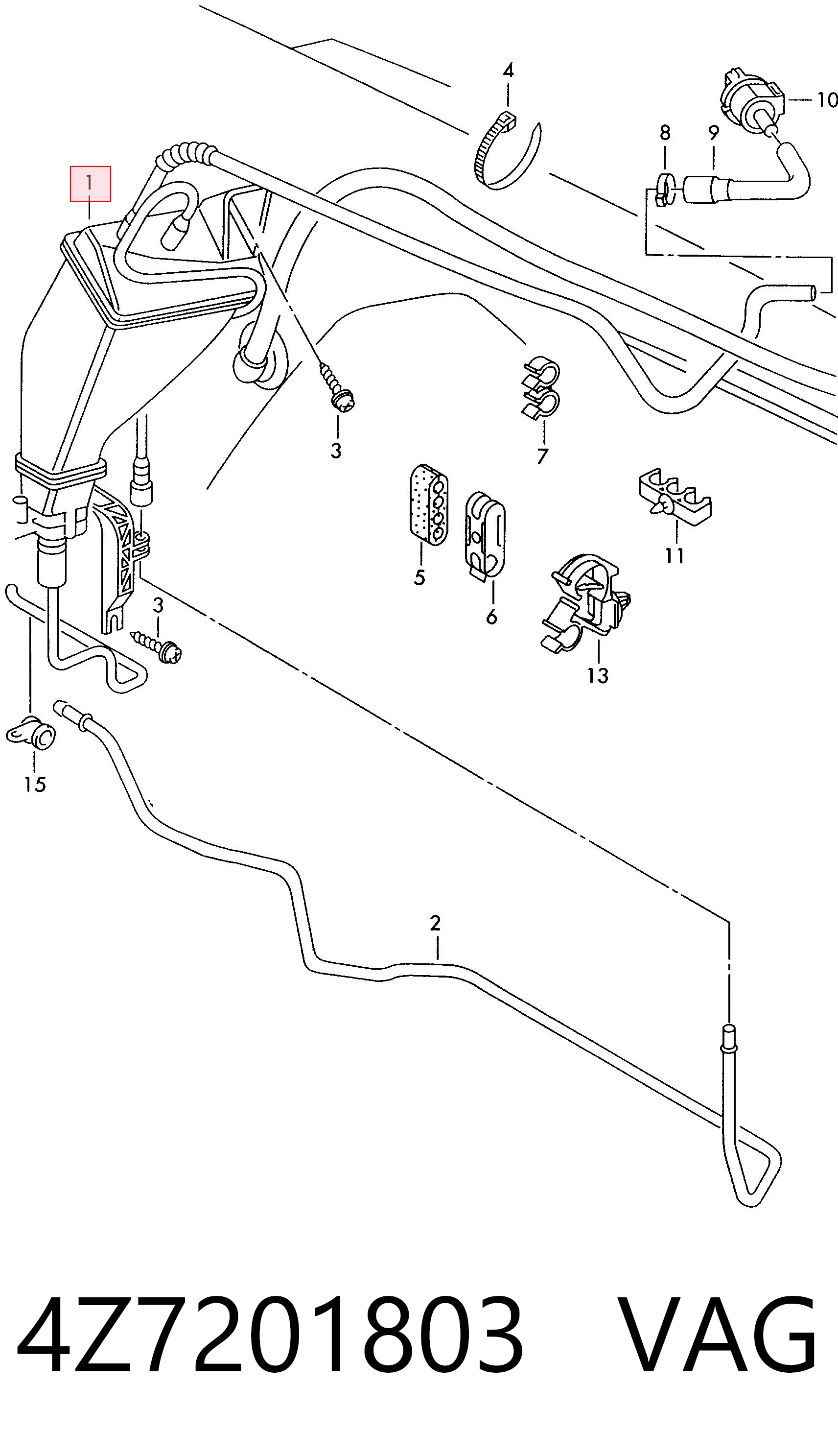 Adsorvedor dos vapores de combustível Audi A6 4BH ao melhor preço