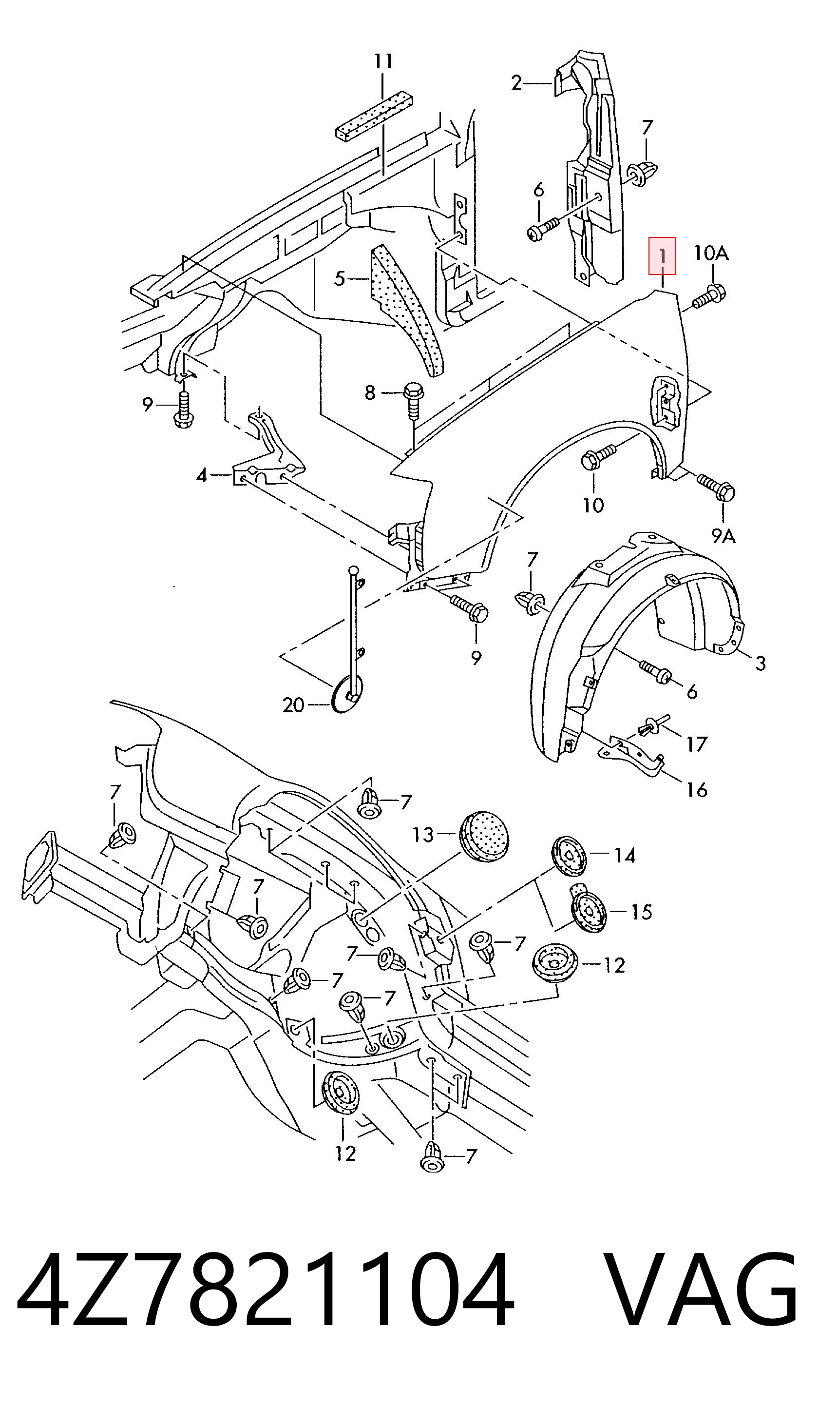 4Z7821104 VAG
