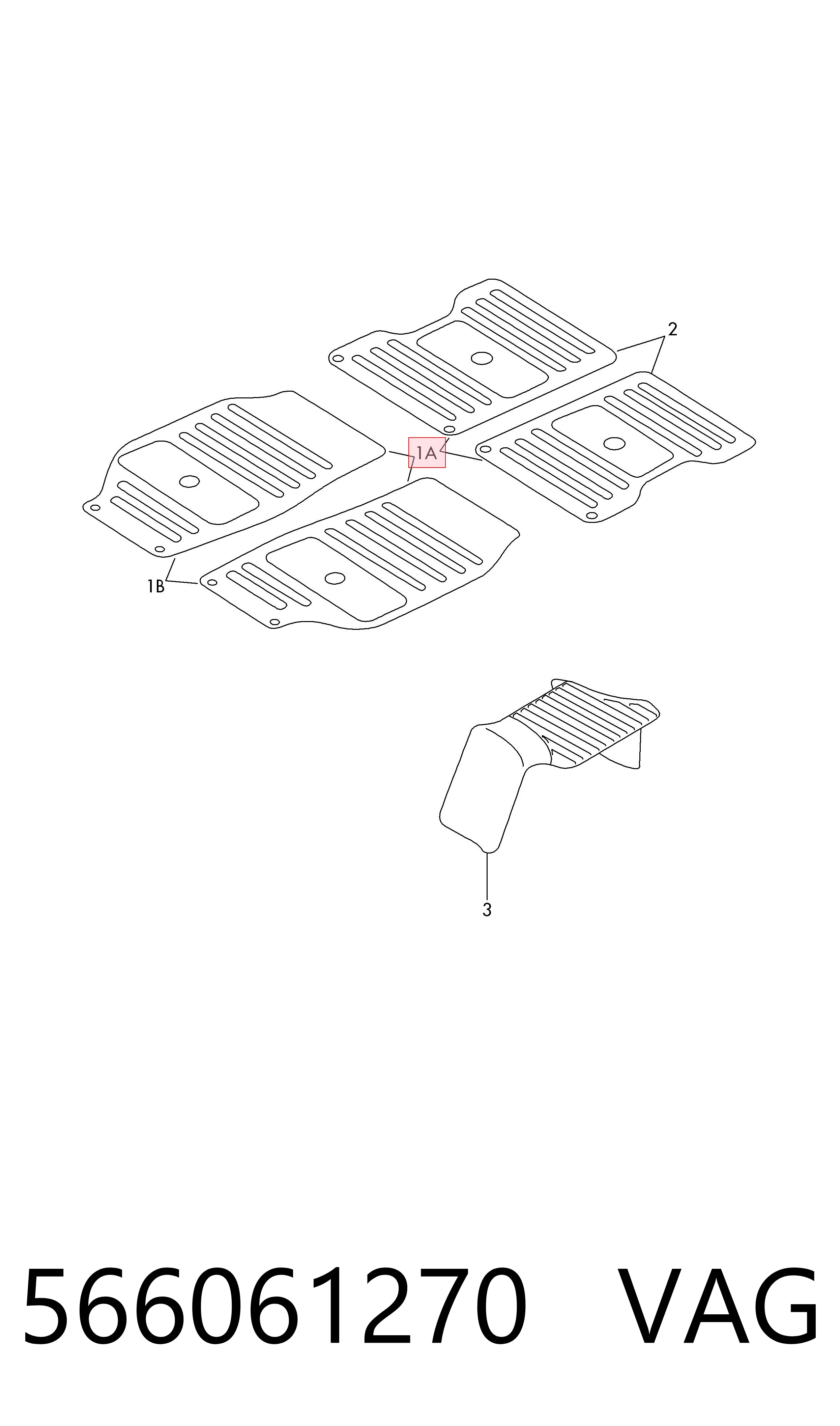 Tapetes dianteiros + traseiros, kit para Skoda Kodiaq I NS6, NS7, NV7