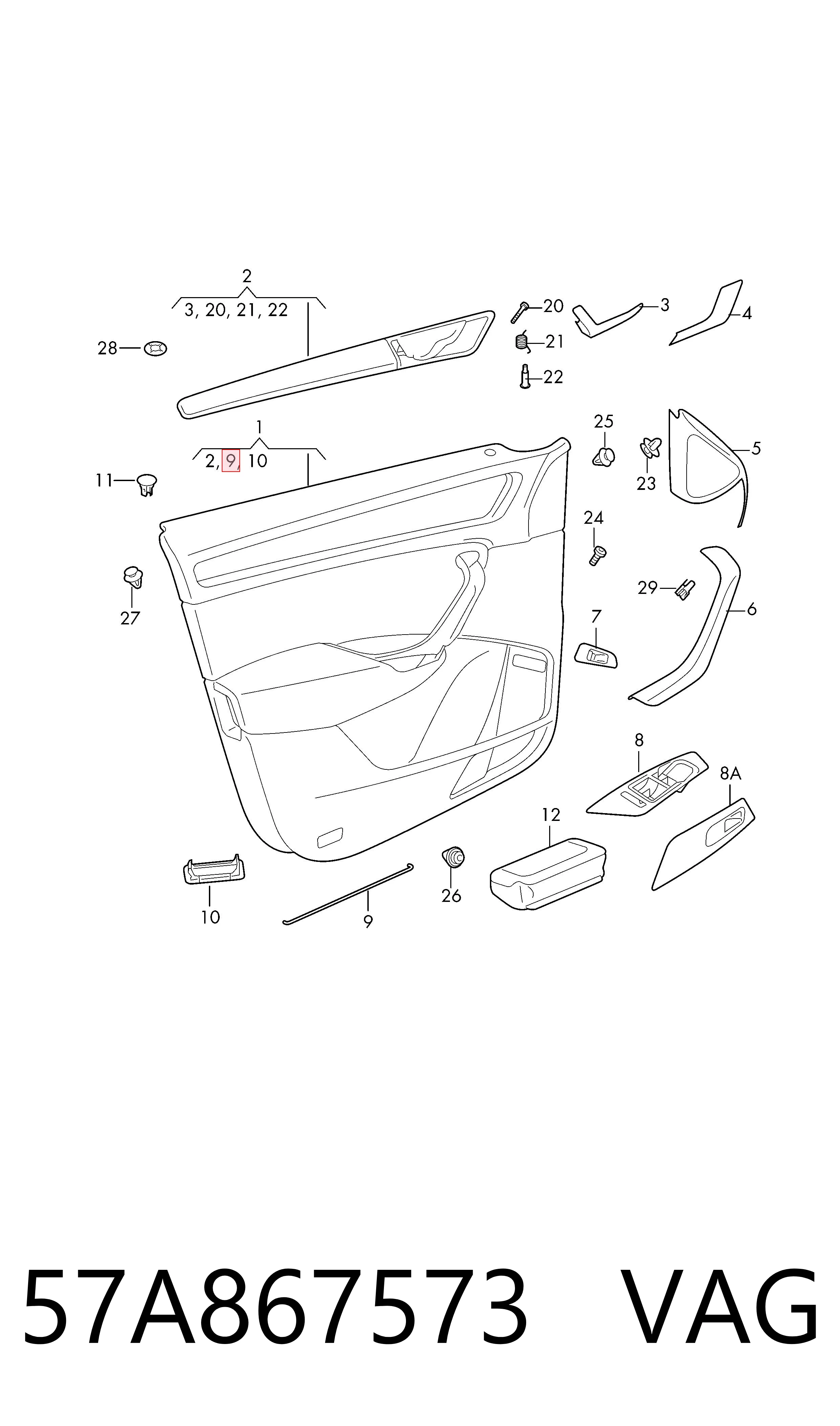 57A867573 VAG 