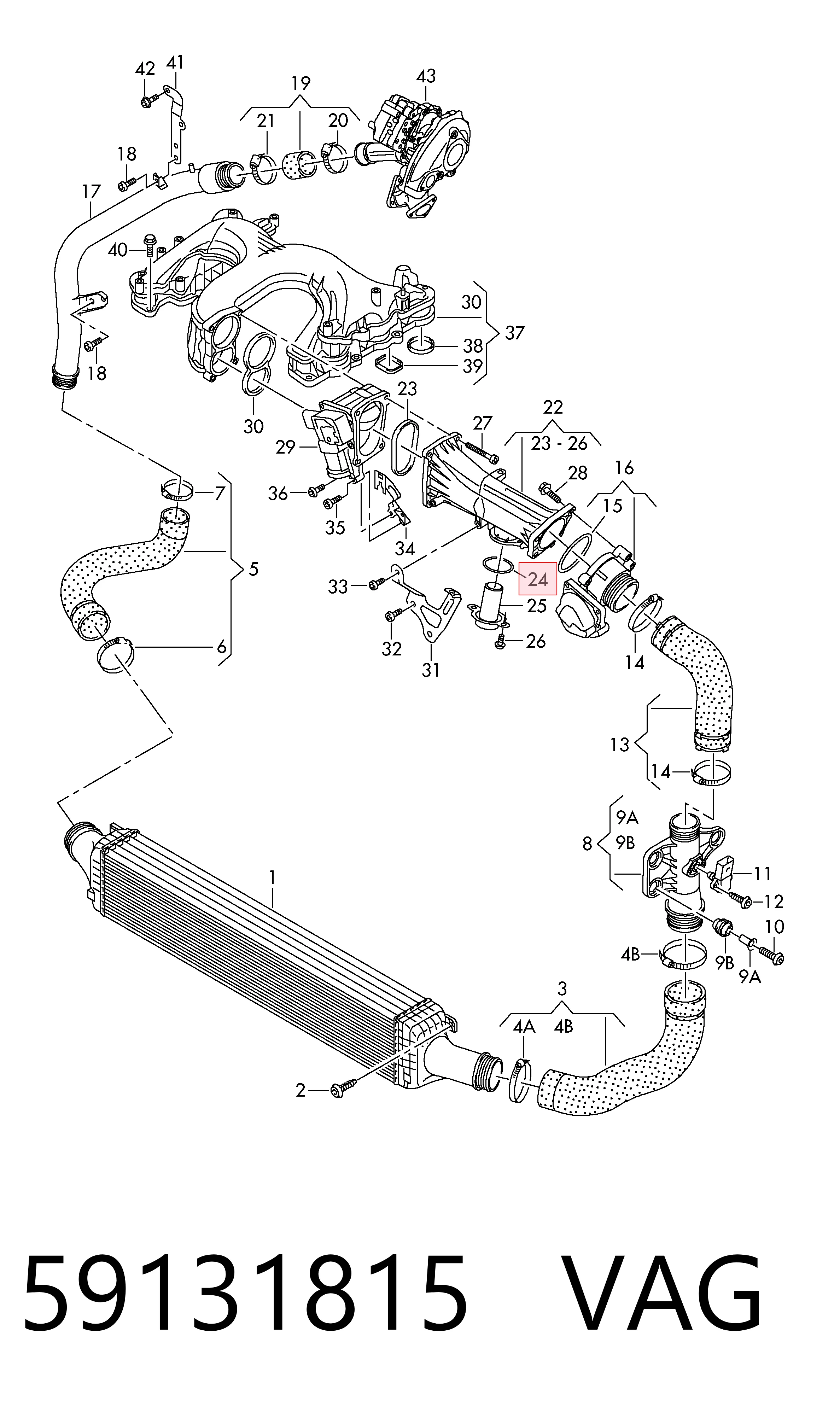 5801484364 Fiat/Alfa/Lancia Vedante da válvula de borboleta