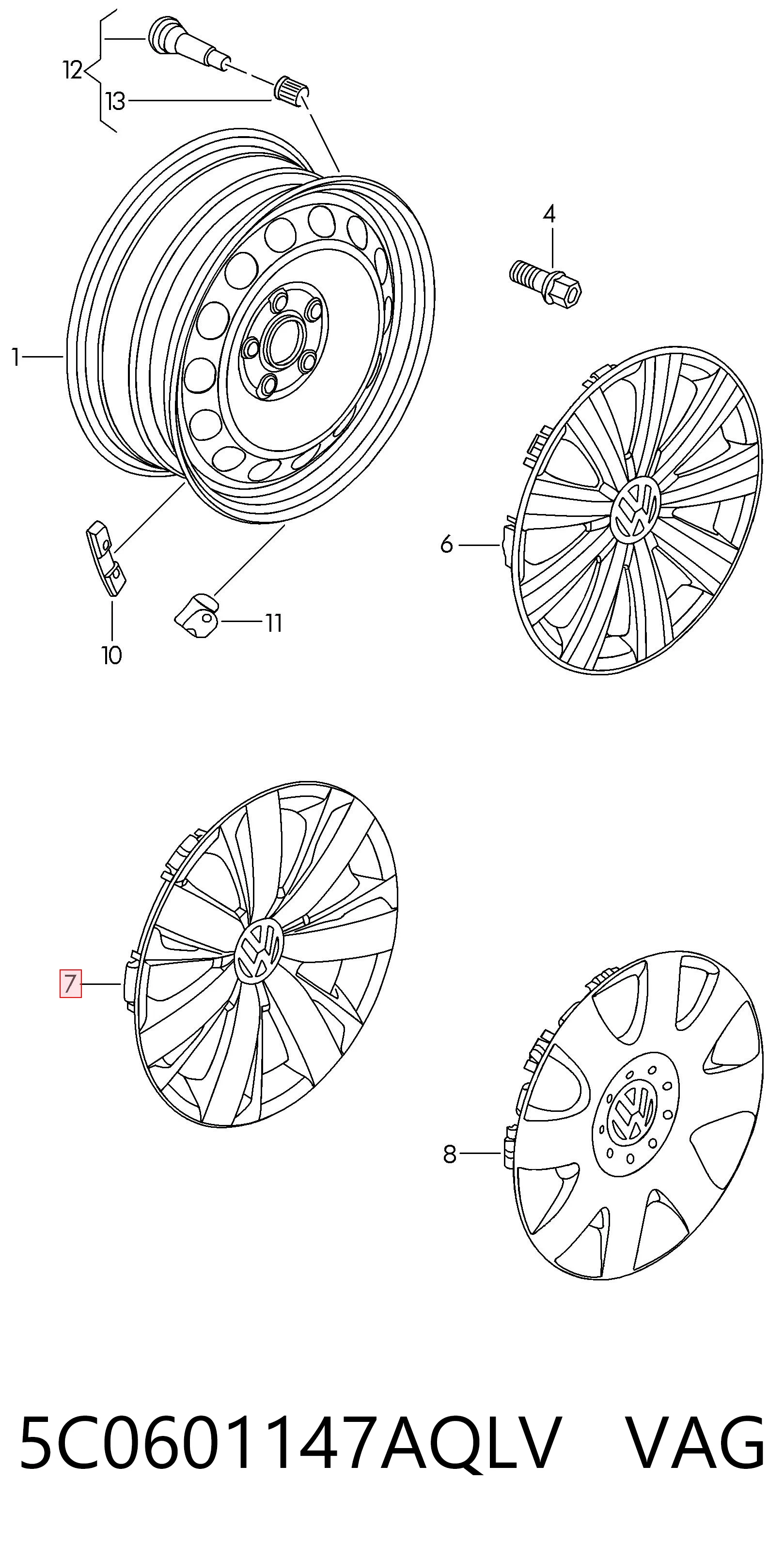 5C0601147AQLV VAG