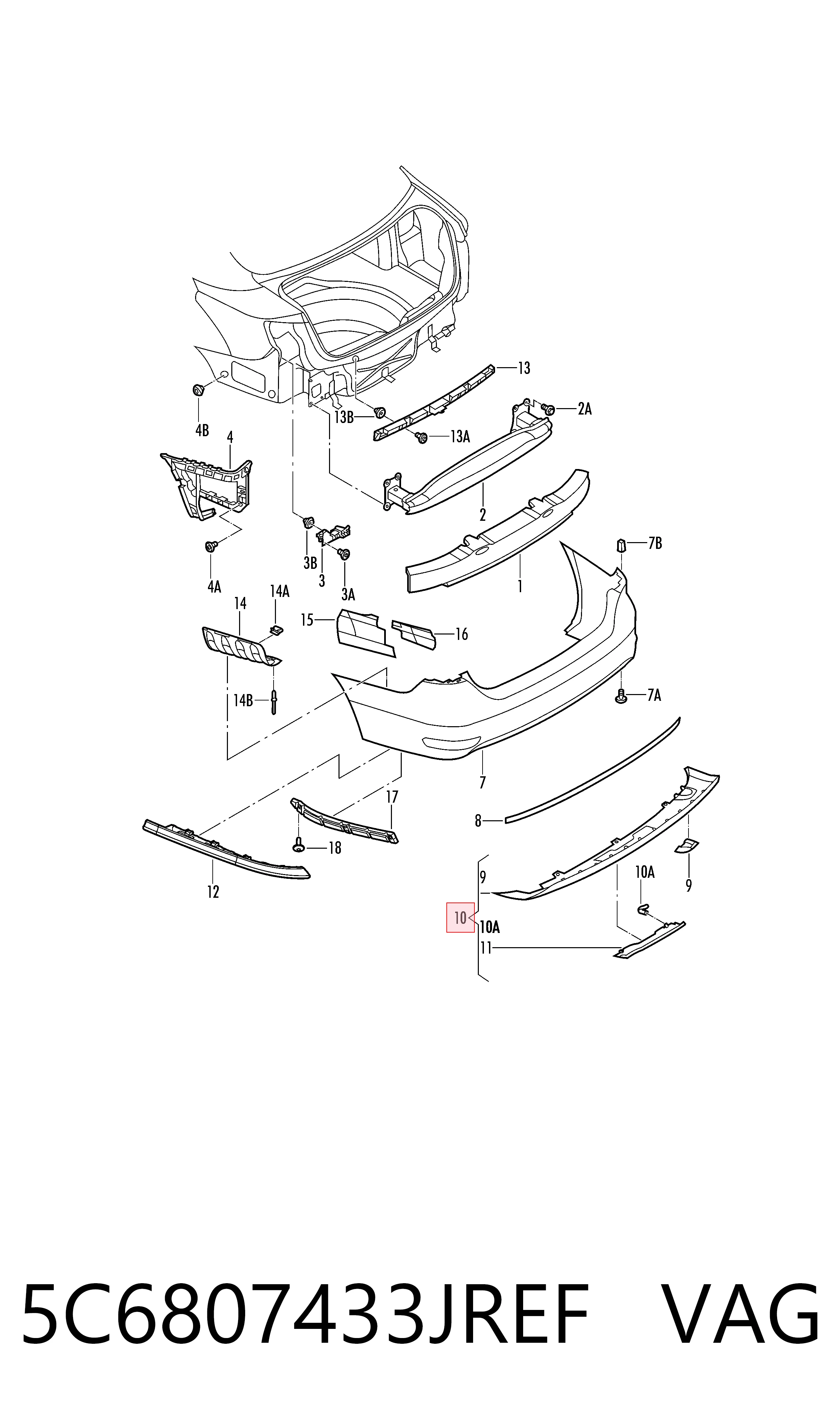 5C6807433JREF VAG