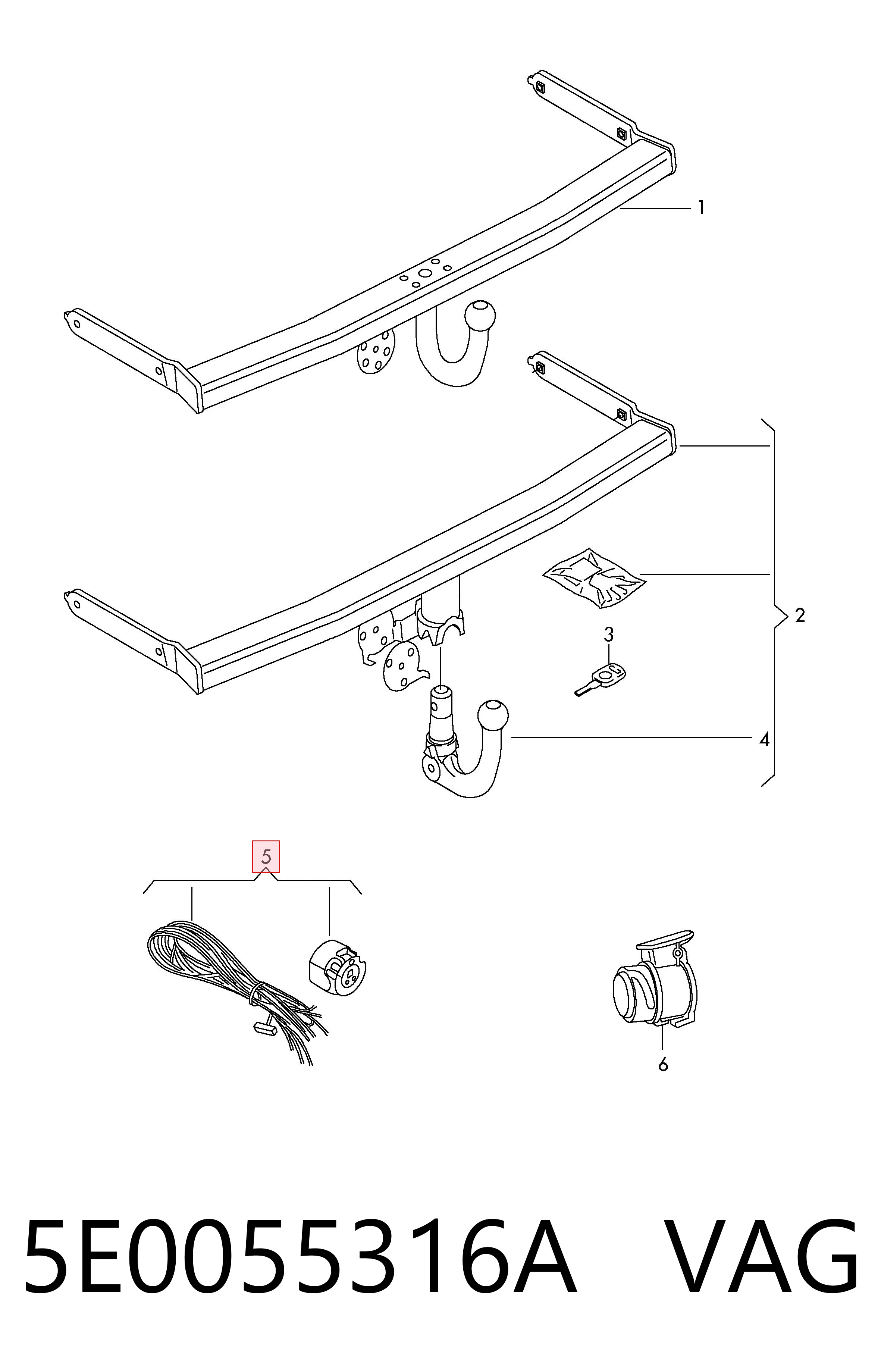  VAG 5E0055316A preço, a partir de 437,06 USD