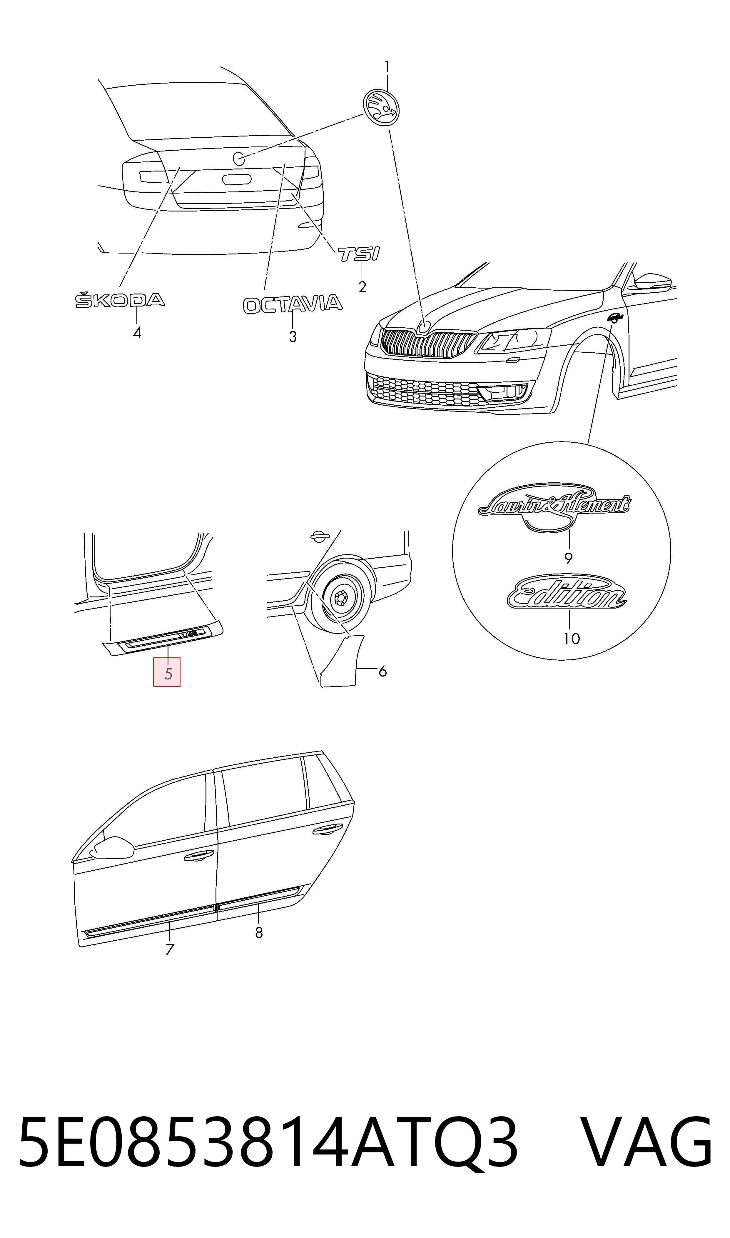 5E0853814ATQ3 VAG