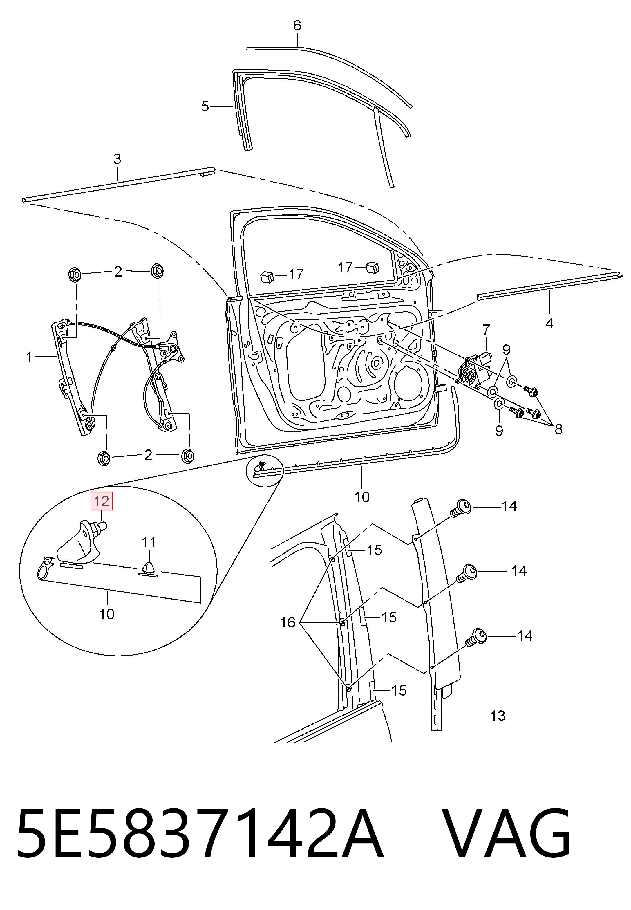5E5837142A VAG 