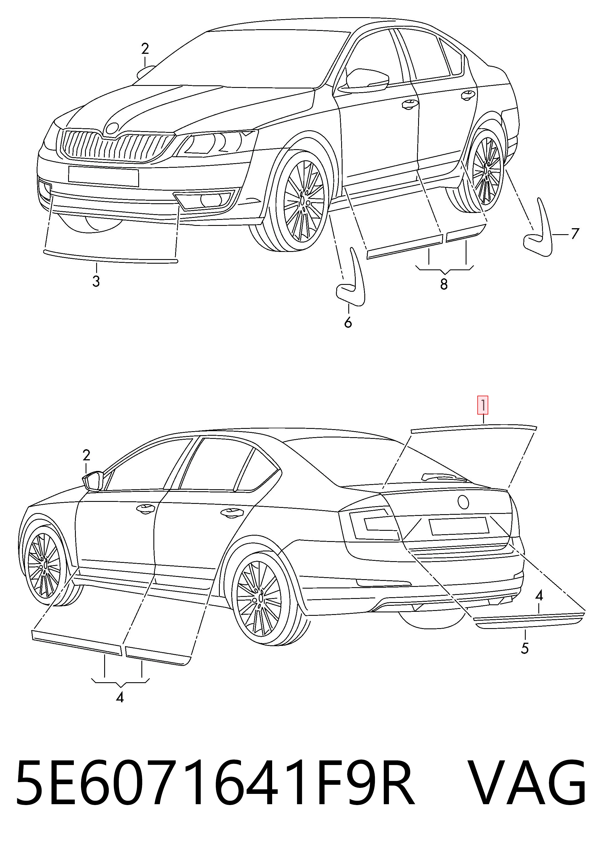  VAG 5E6071641F9R preço, a partir de 158,15 USD