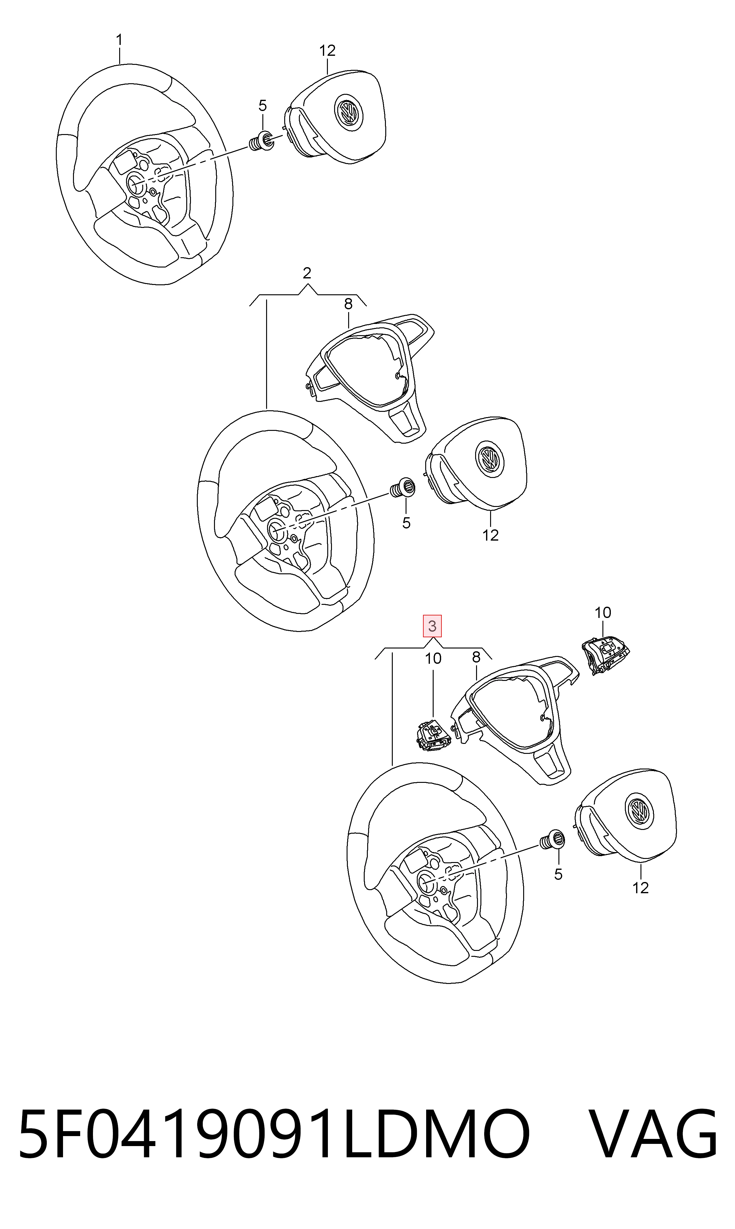  Volante Seat Ibiza V hatchback (KJ1, KJG) (2017 - 2026) V
