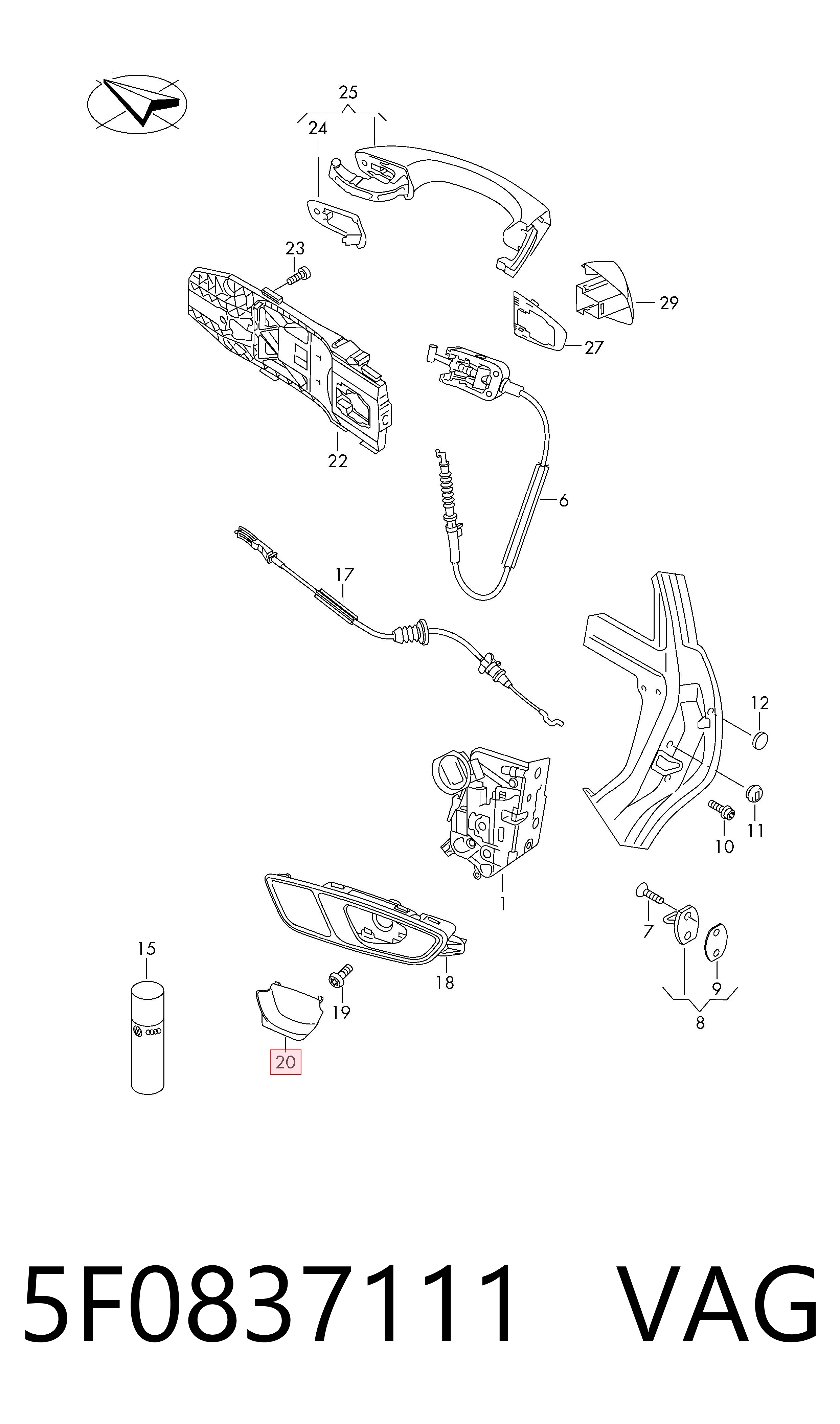 5F0837111 VAG
