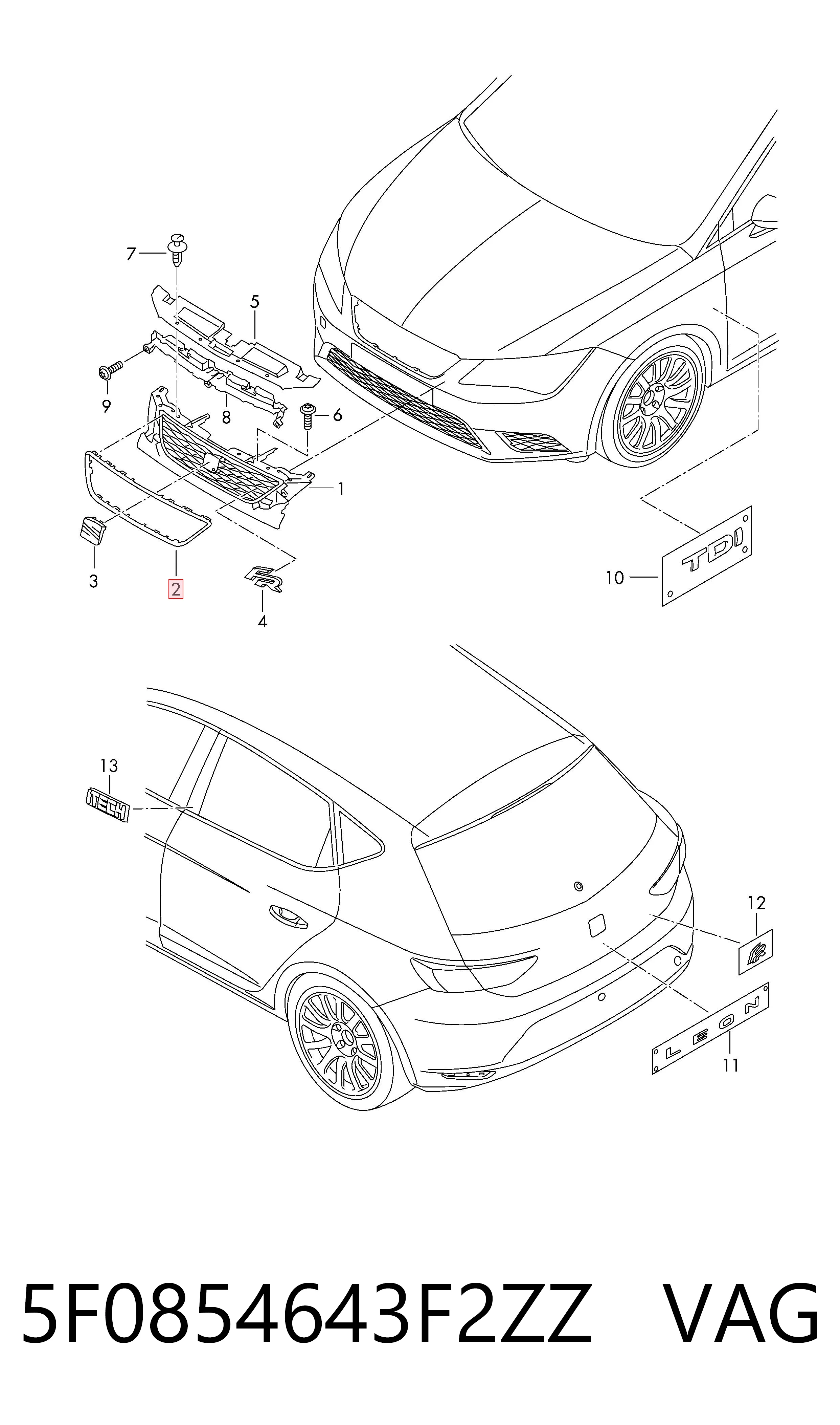 5F0854643F2ZZ VAG