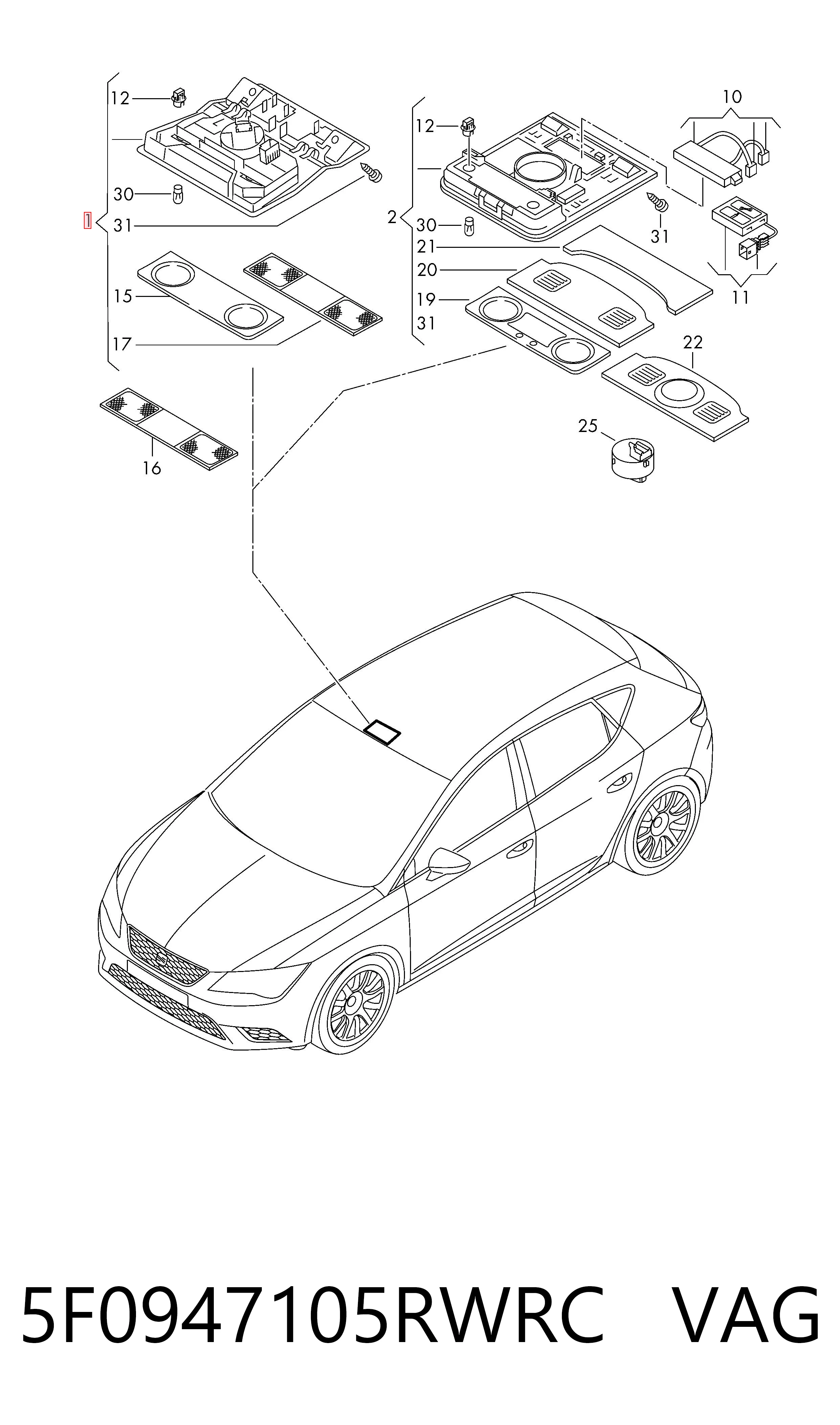 5F0947105RWRC VAG