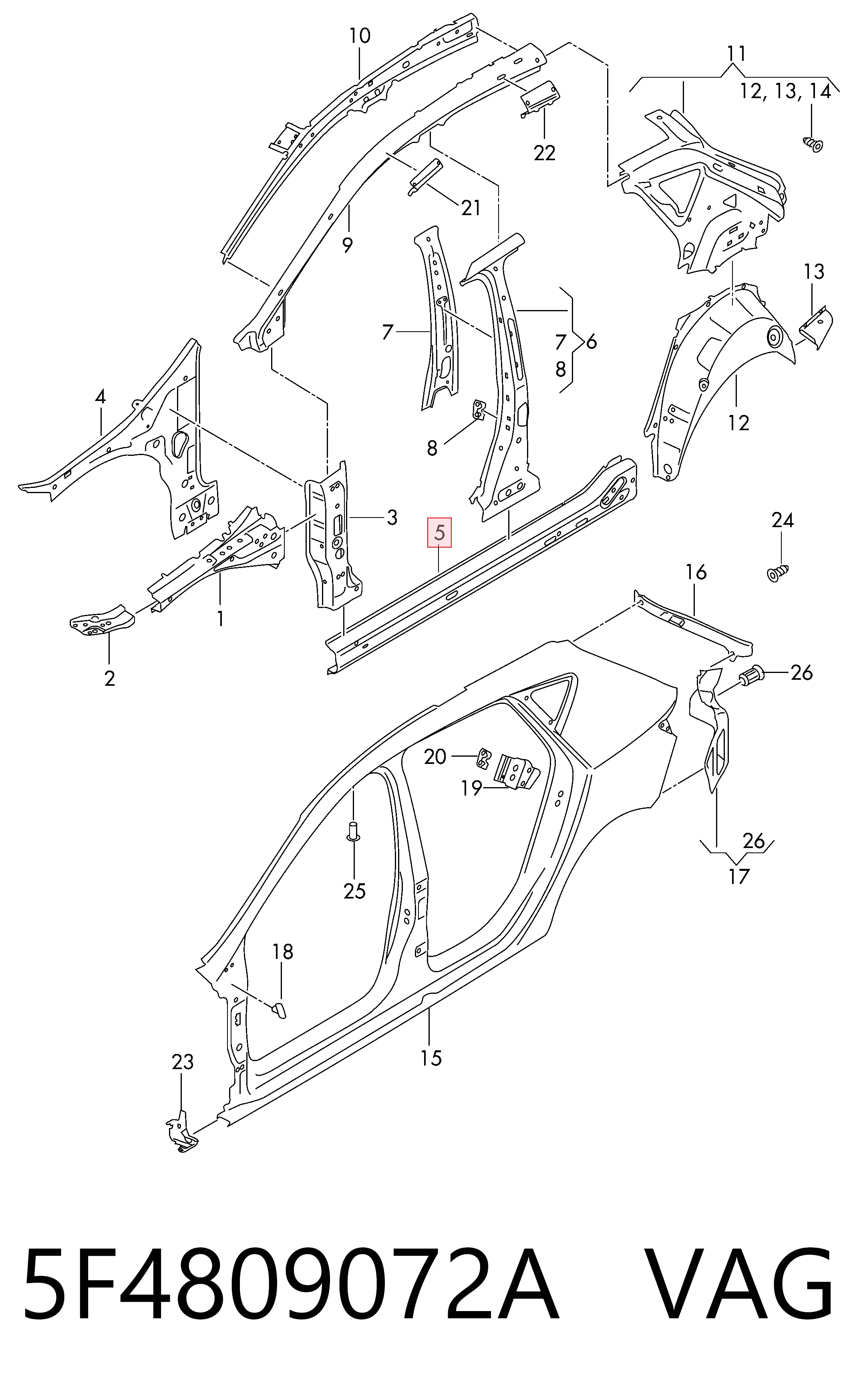 Acesso externo direito Seat Leon 5F1 ao melhor preço