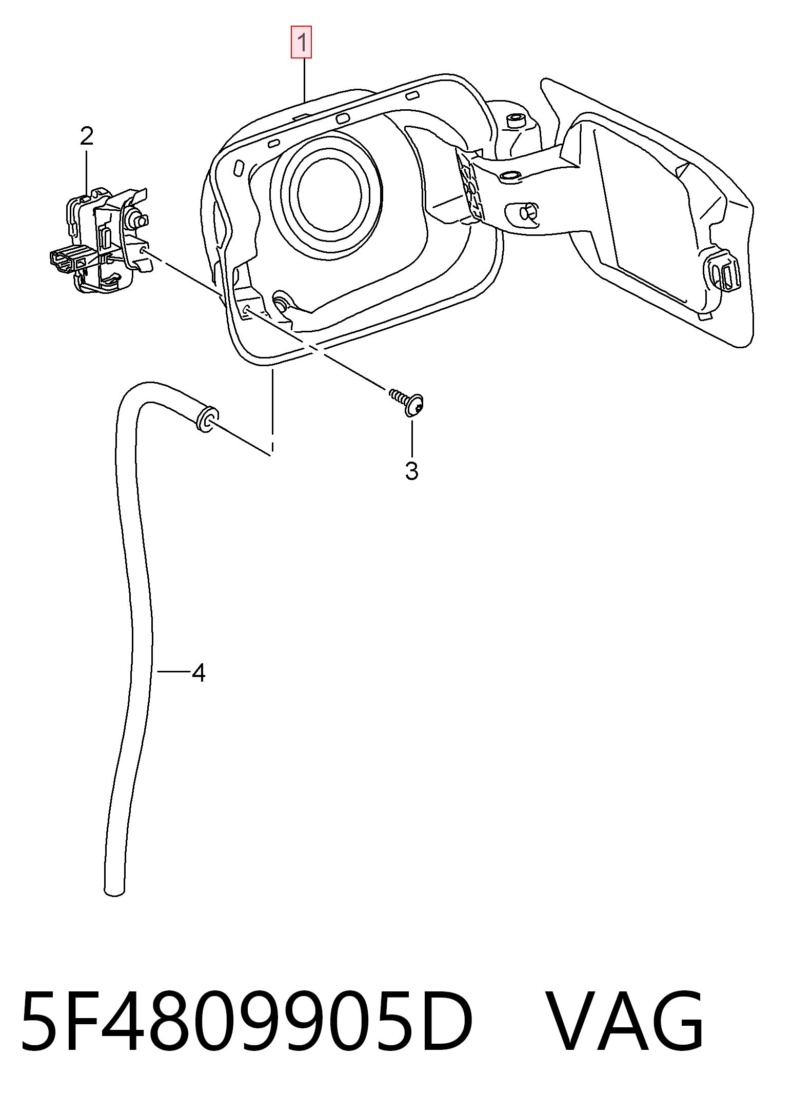 Alcapão do tanque de combustível Seat Leon III 5F1