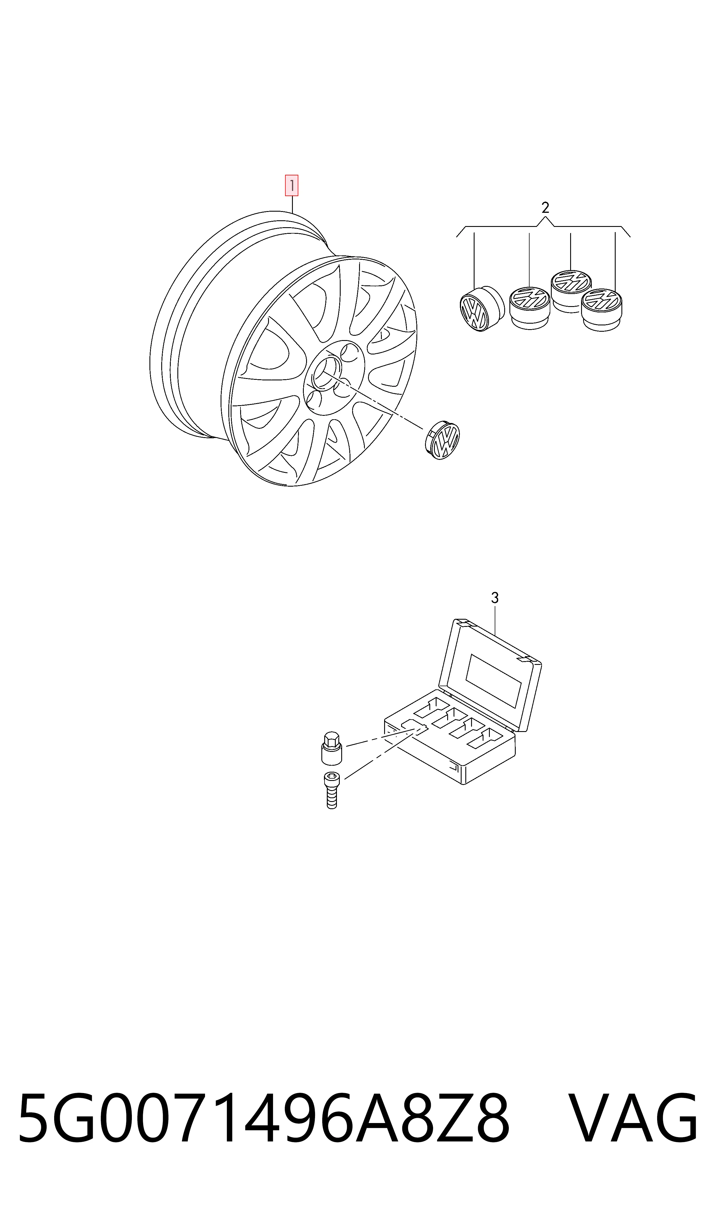 5G0071496A8Z8 VAG