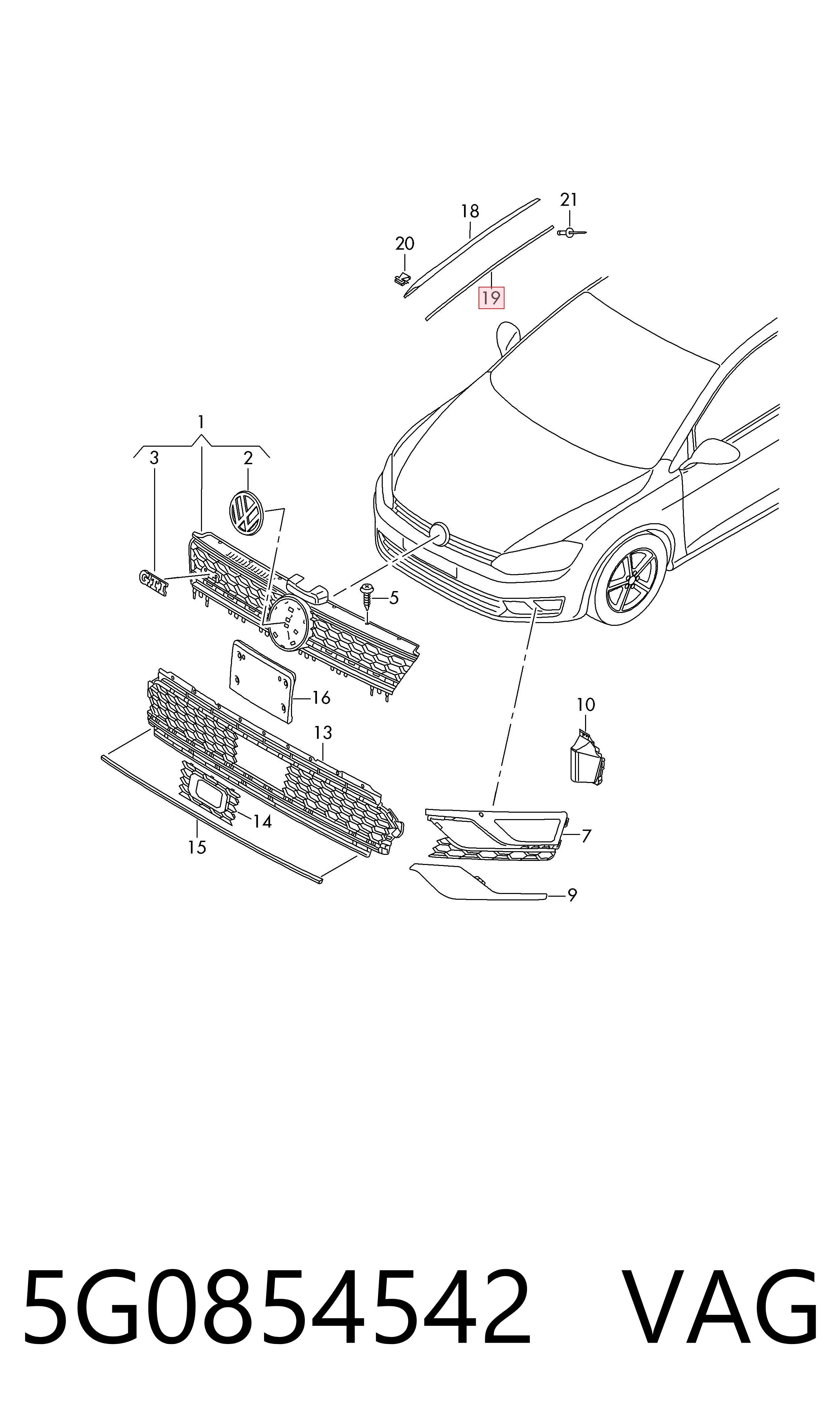  VAG 5G0854542 preço, a partir de 26,54 USD