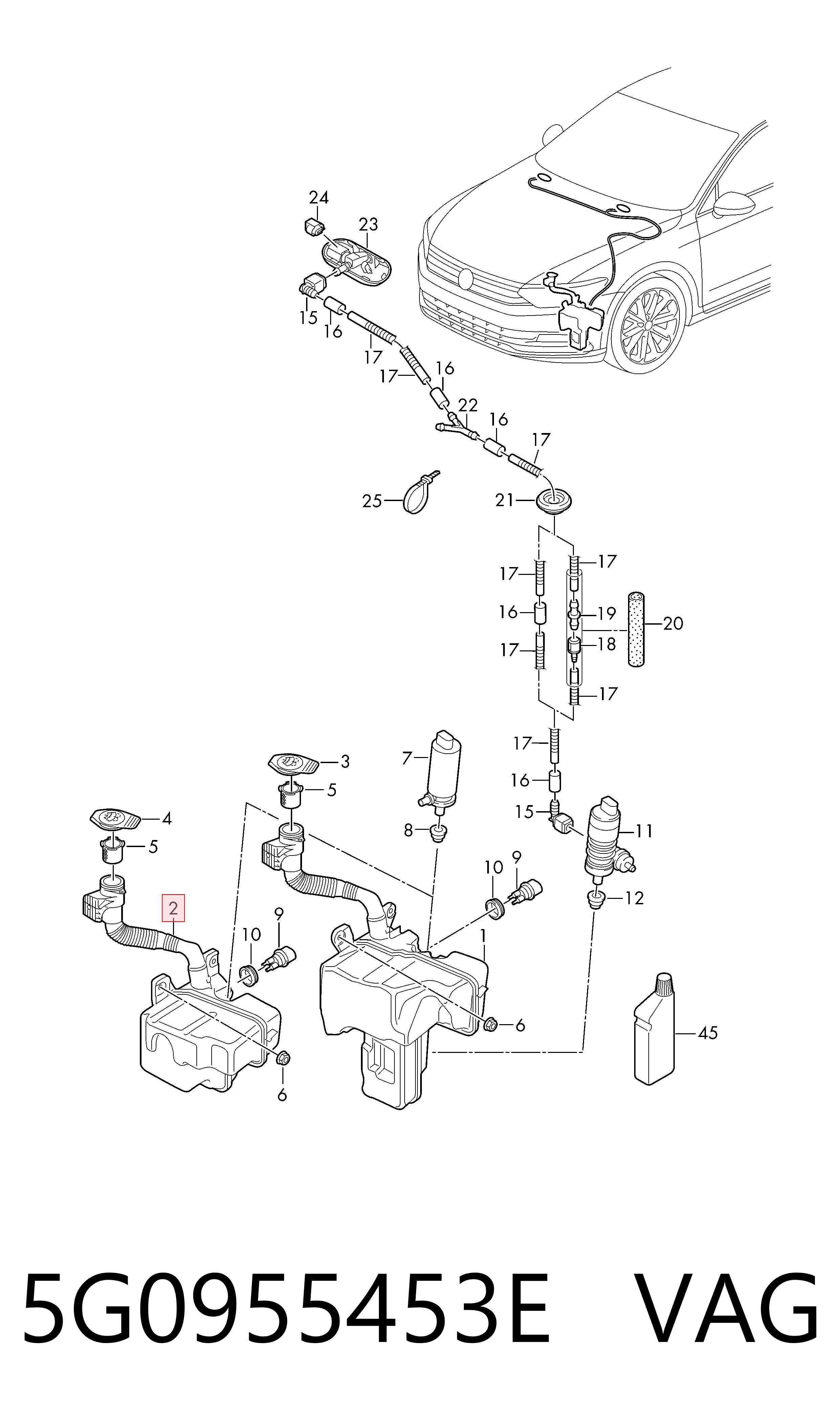 Tanque de fluido para lavador de vidro Polcar 95C2ZBS2 preço, a partir de 43,93 USD