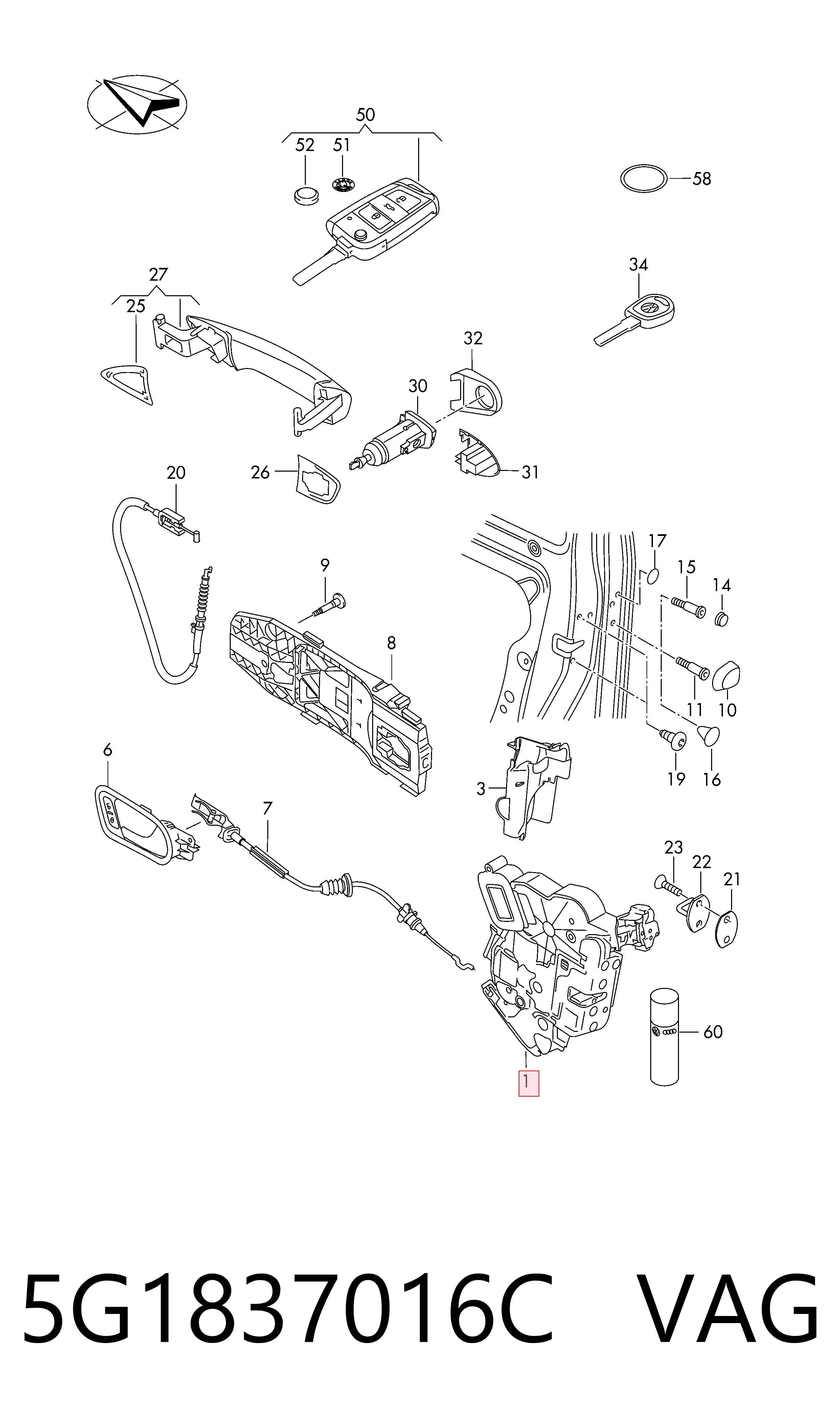 5G1837016C VAG
