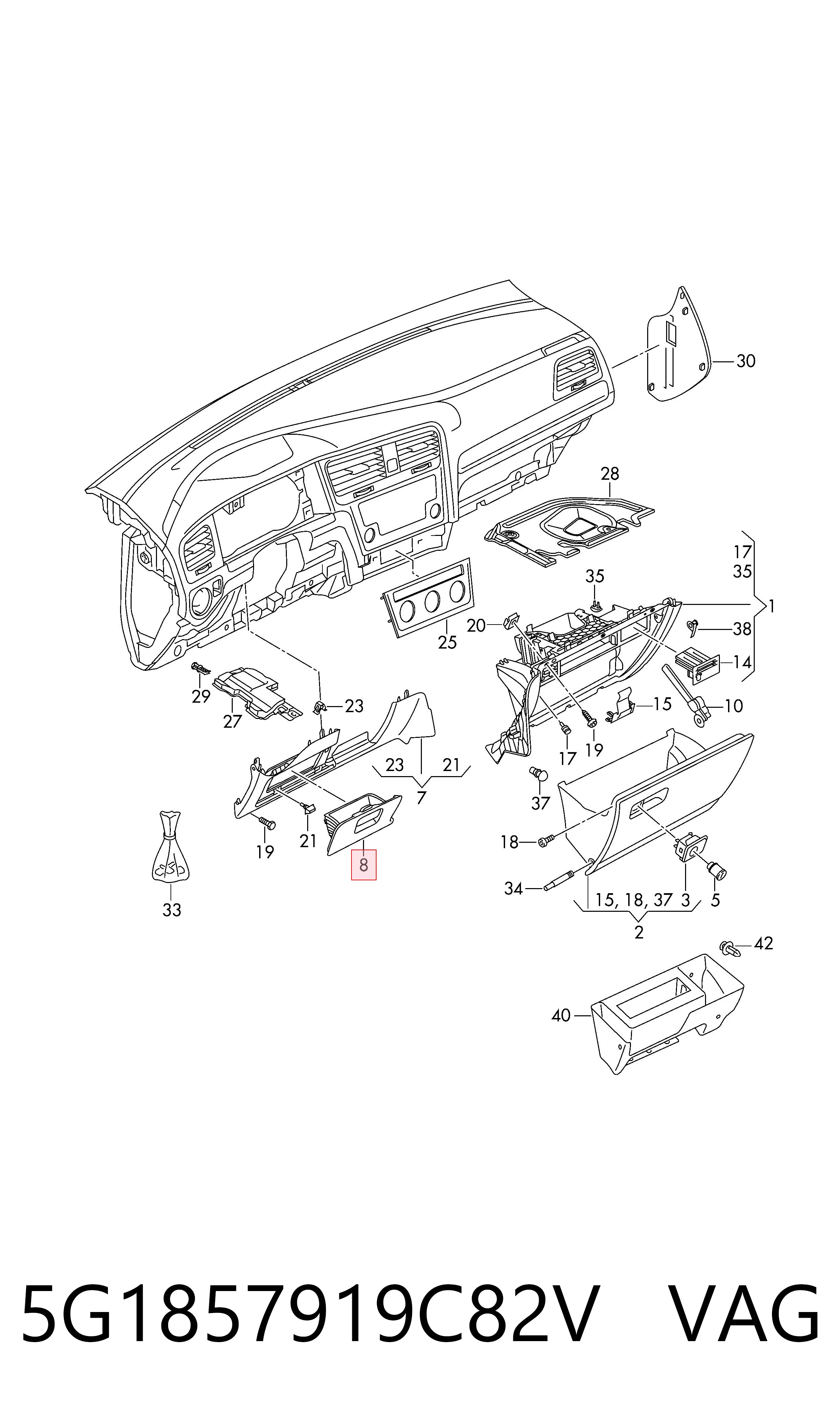  VAG 5G1857919C82V preço, a partir de 83,43 USD