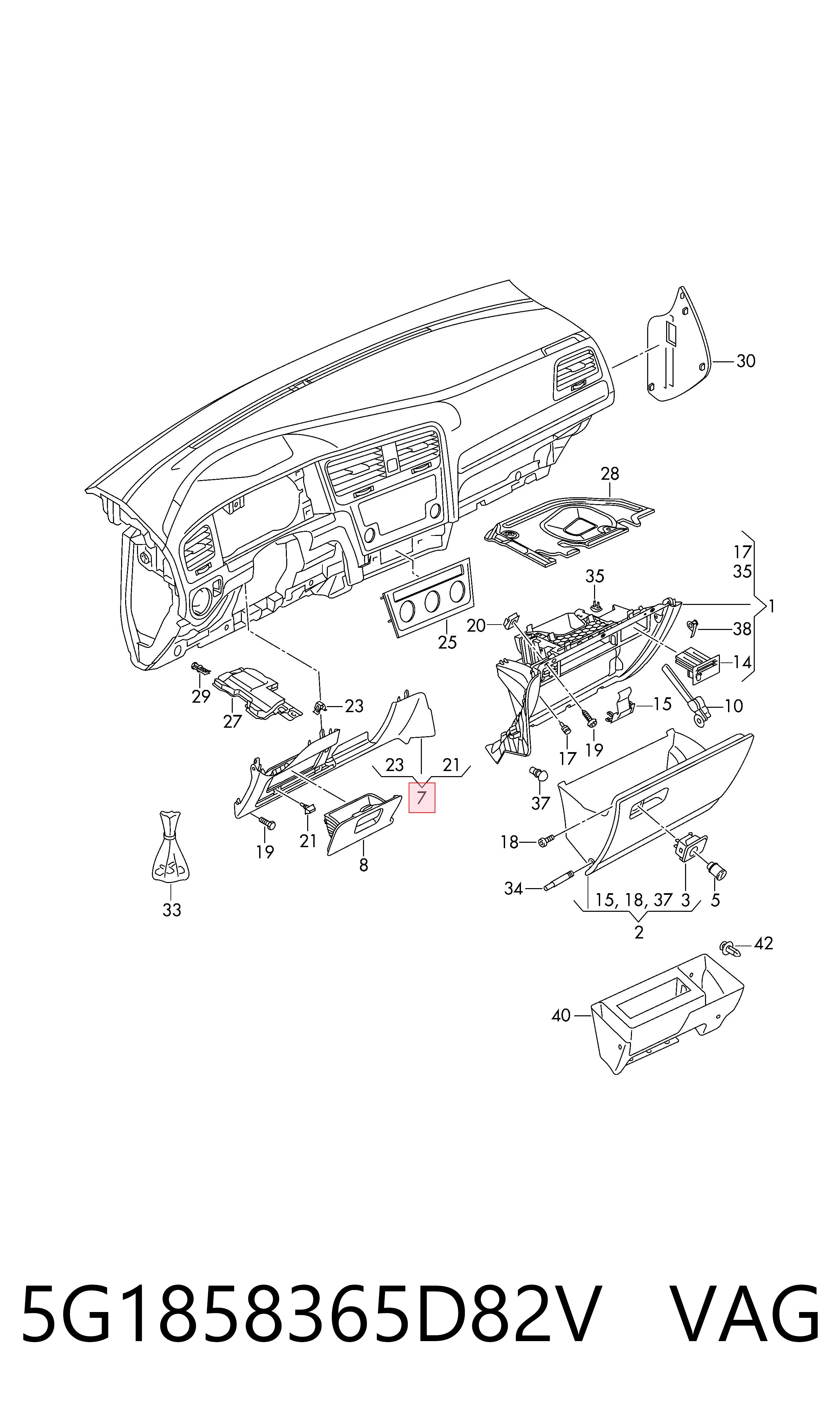  VAG 5G1858365D82V preço, a partir de 61,29 USD