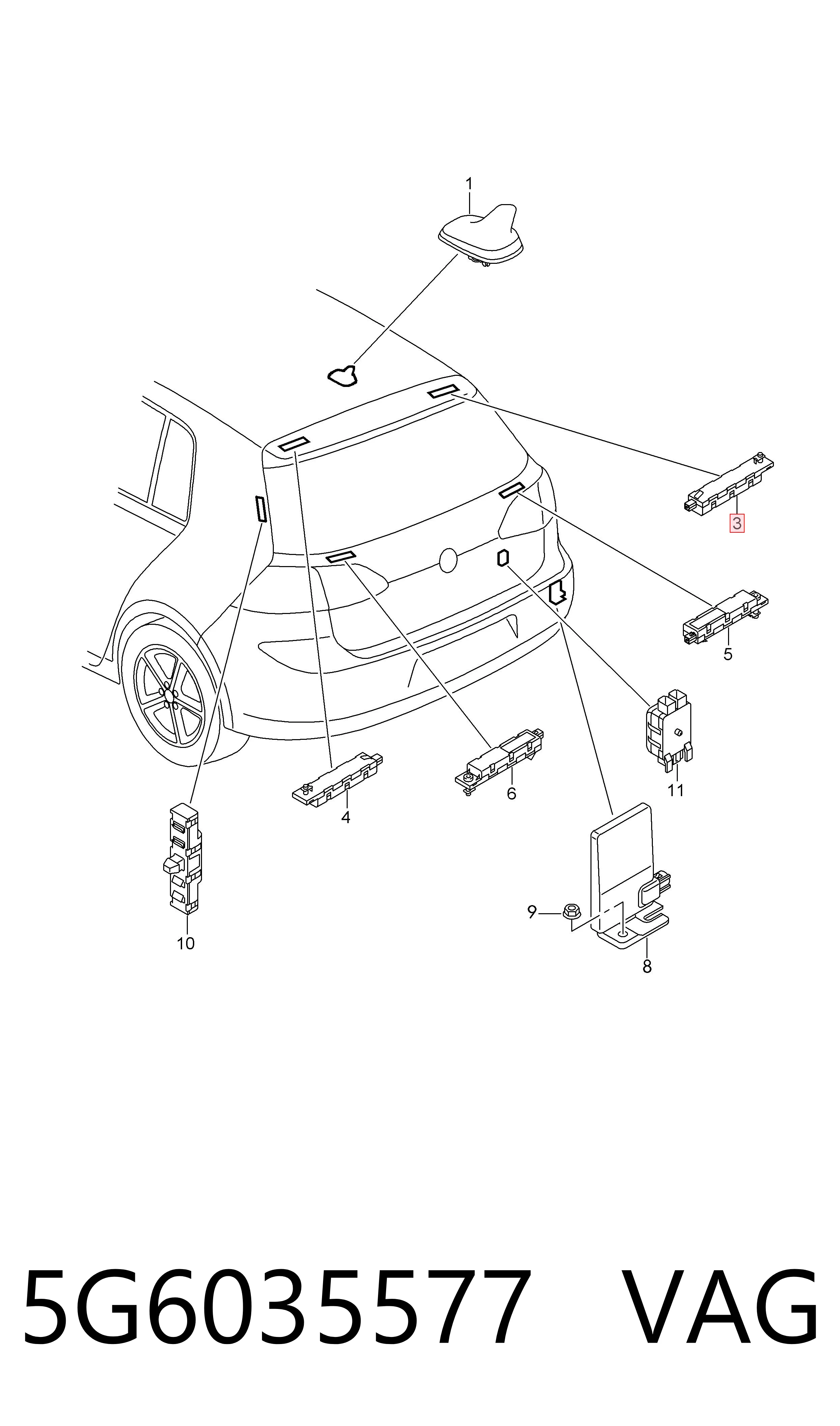  VAG 5G6035577 preço, a partir de 82,69 USD