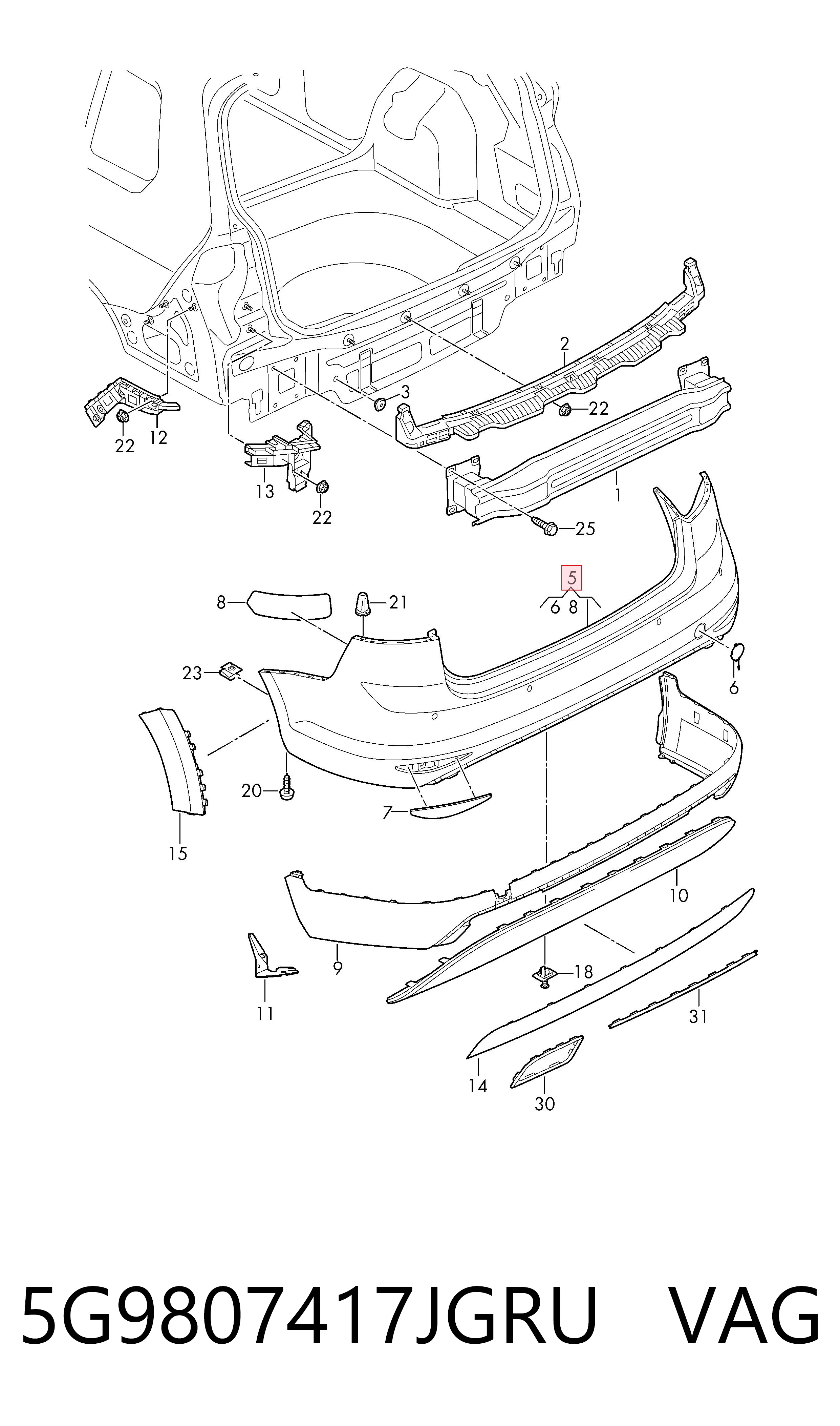 5G9807417JGRU VAG