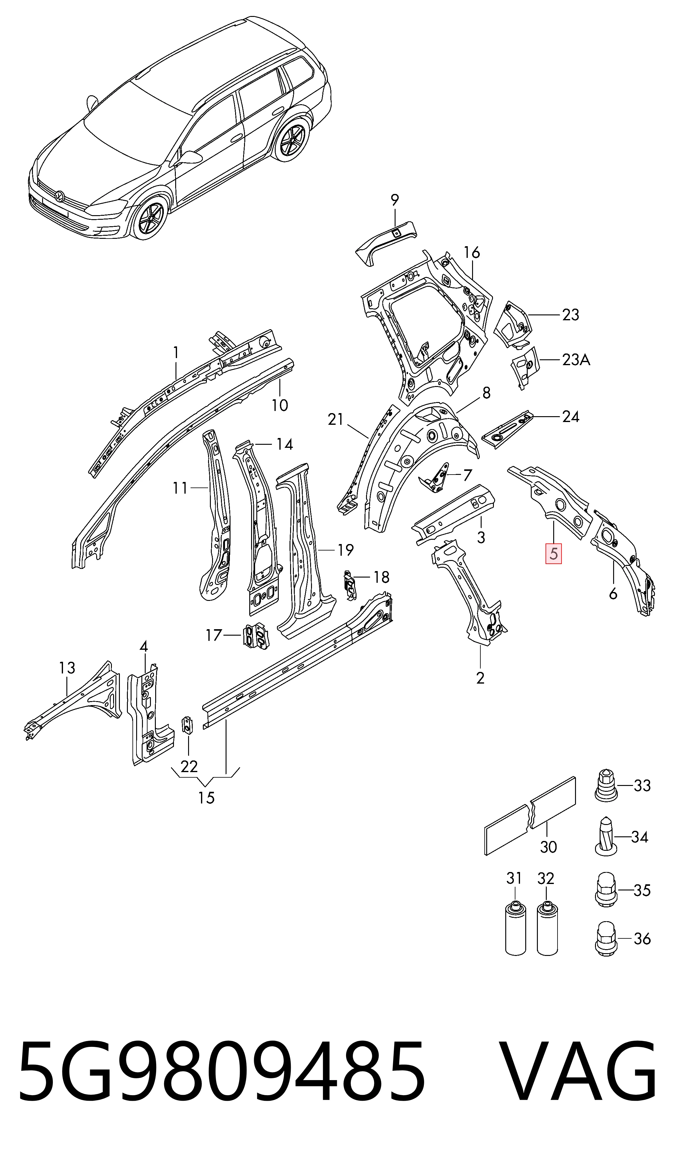 5G9809485 VAG