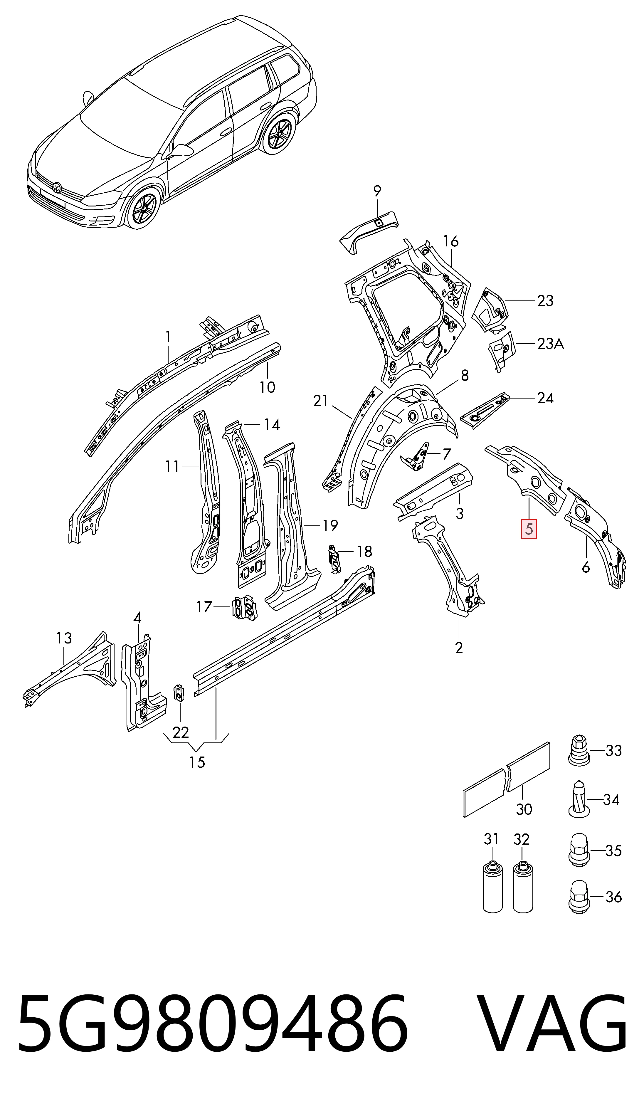 5G9809486 VAG
