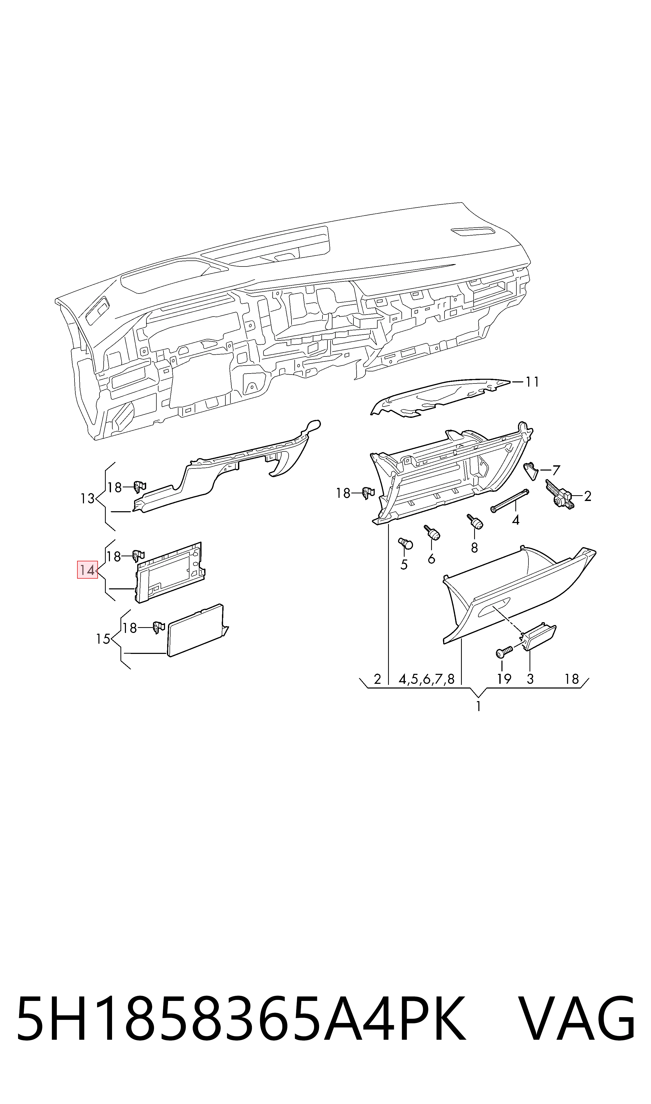 5H1858365A4PK VAG 
