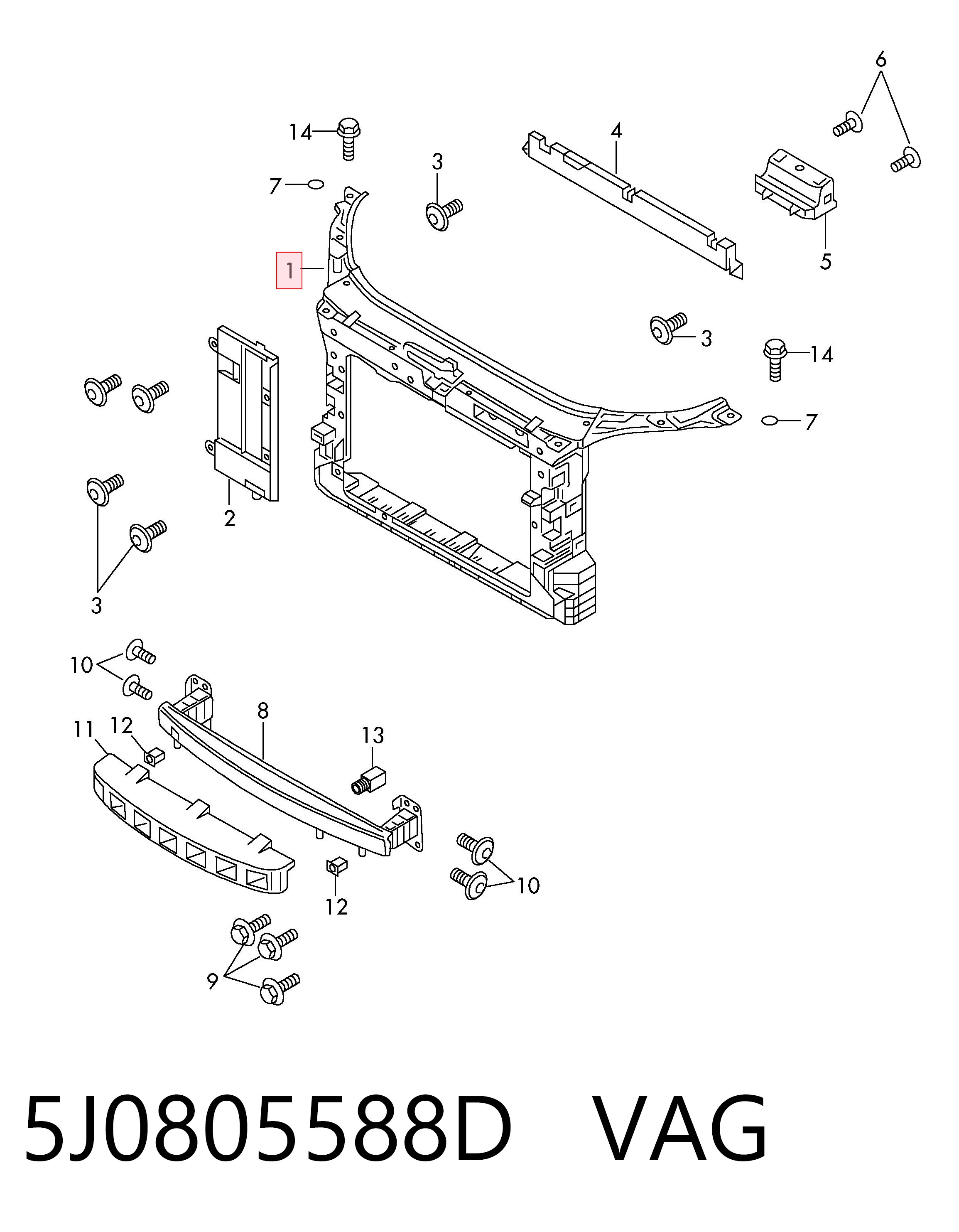 5J0805588D VAG